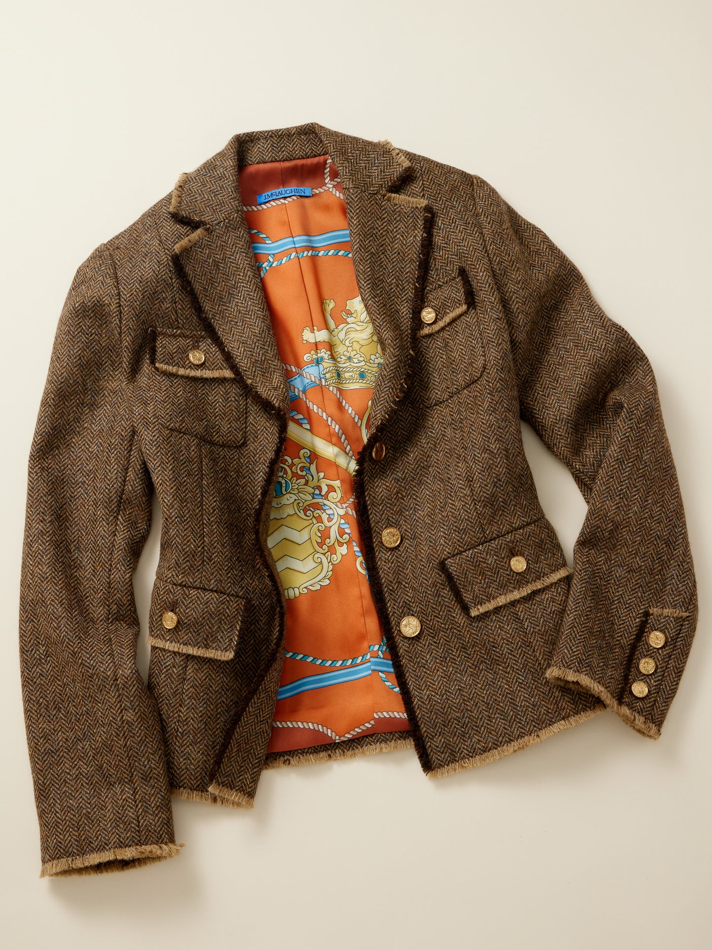 J.McLaughlin Anwen jacket in coffee made with wool.