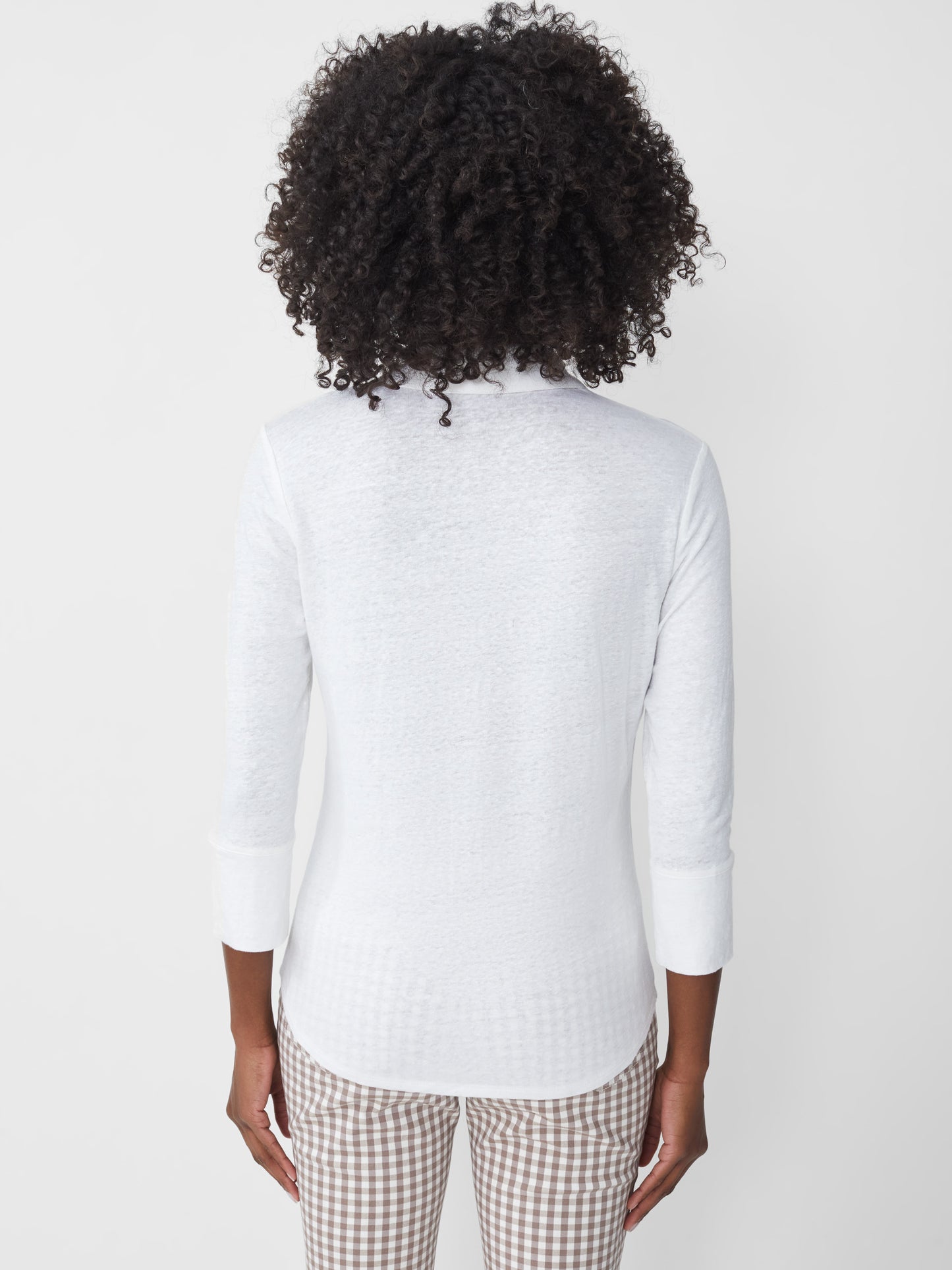 J.McLaughlin Brynn top in white made with linen.