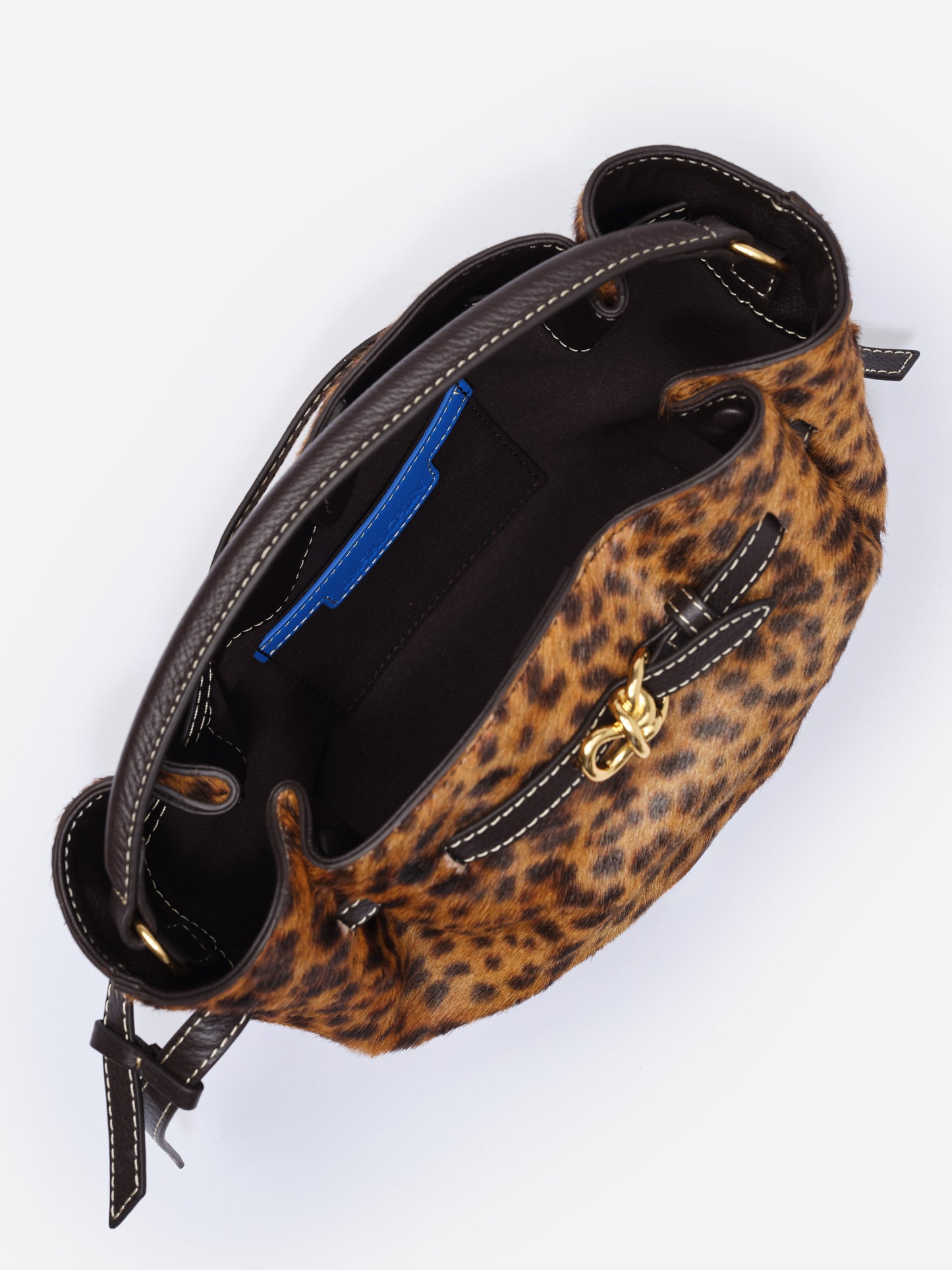 Mini Lex Pony Hair Handbag in Leopard