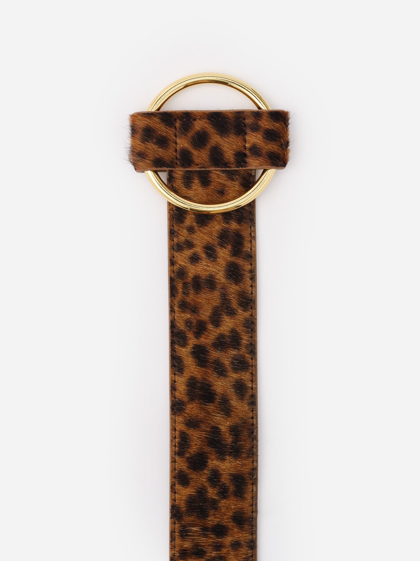 Amelia Pony Hair Belt in Leopard