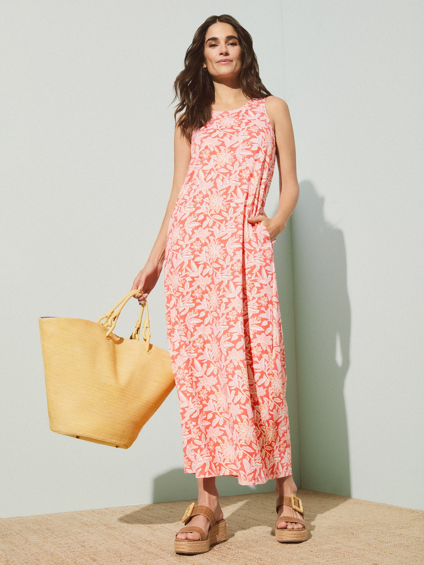 J.McLaughlin Lena Grasscloth Tote in yellow made with polyester.