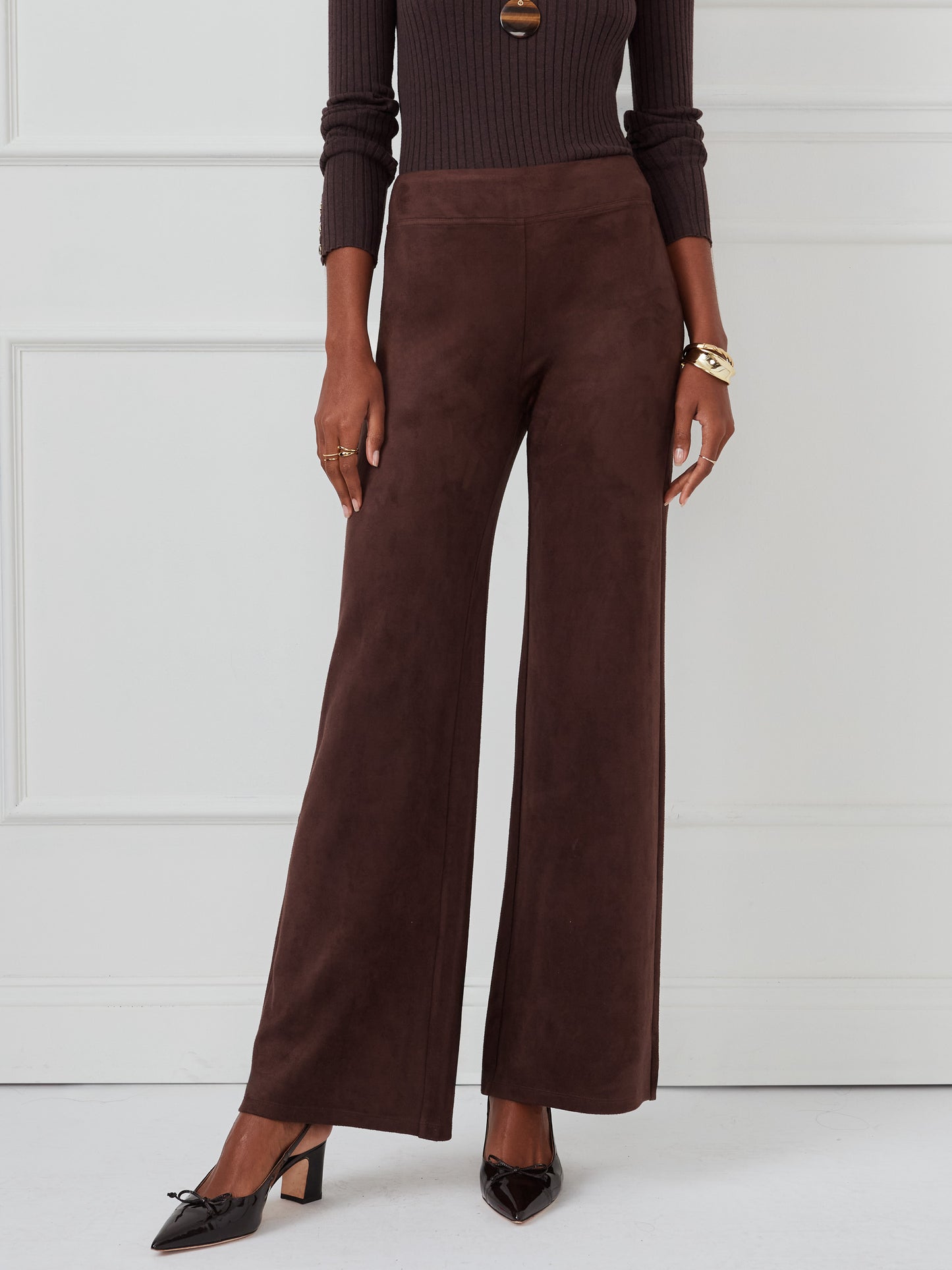 J.McLaughlin Anderson pants in mocha made with polyester/spandex.