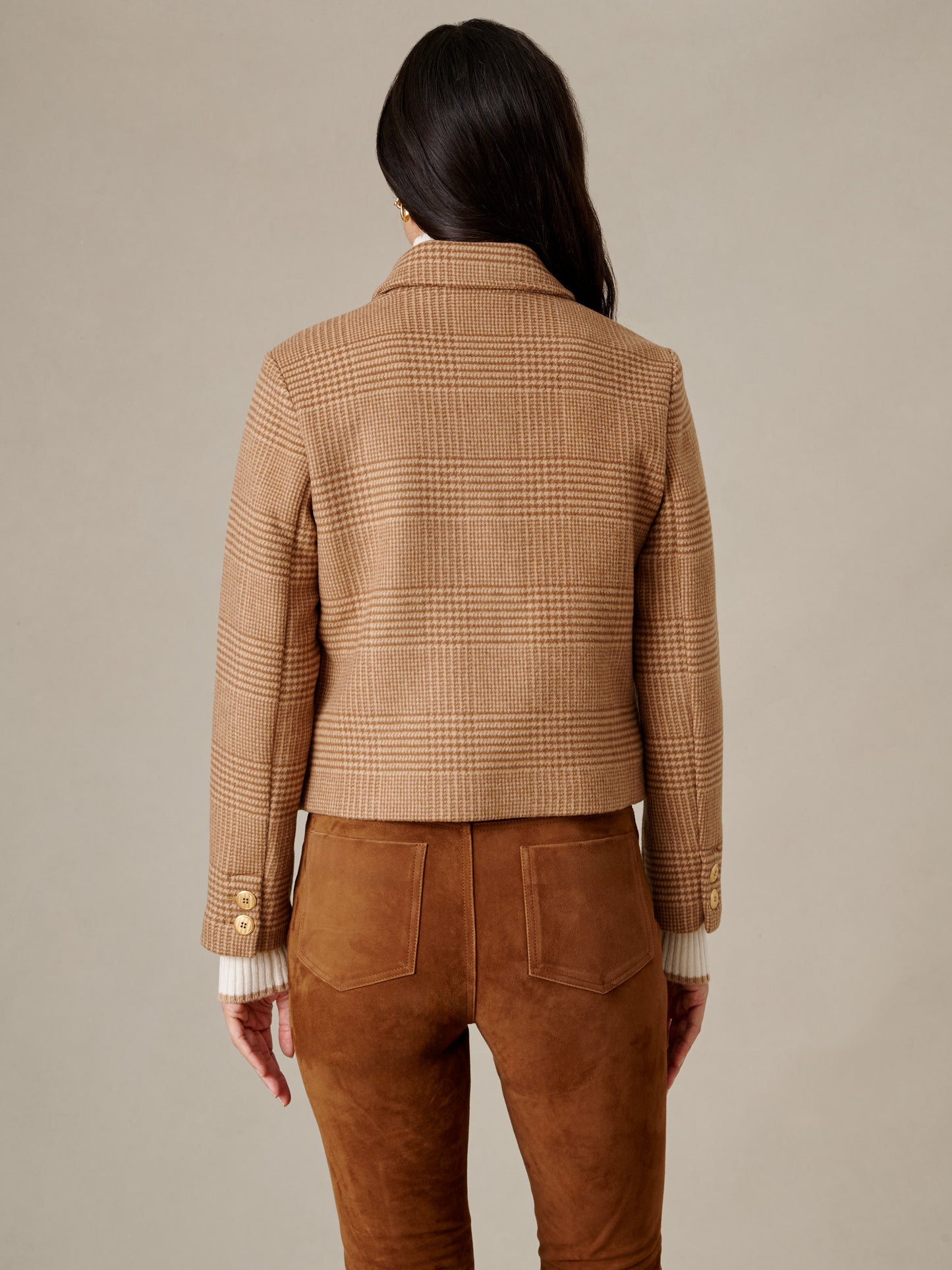 Anne Jacket in Glen Plaid