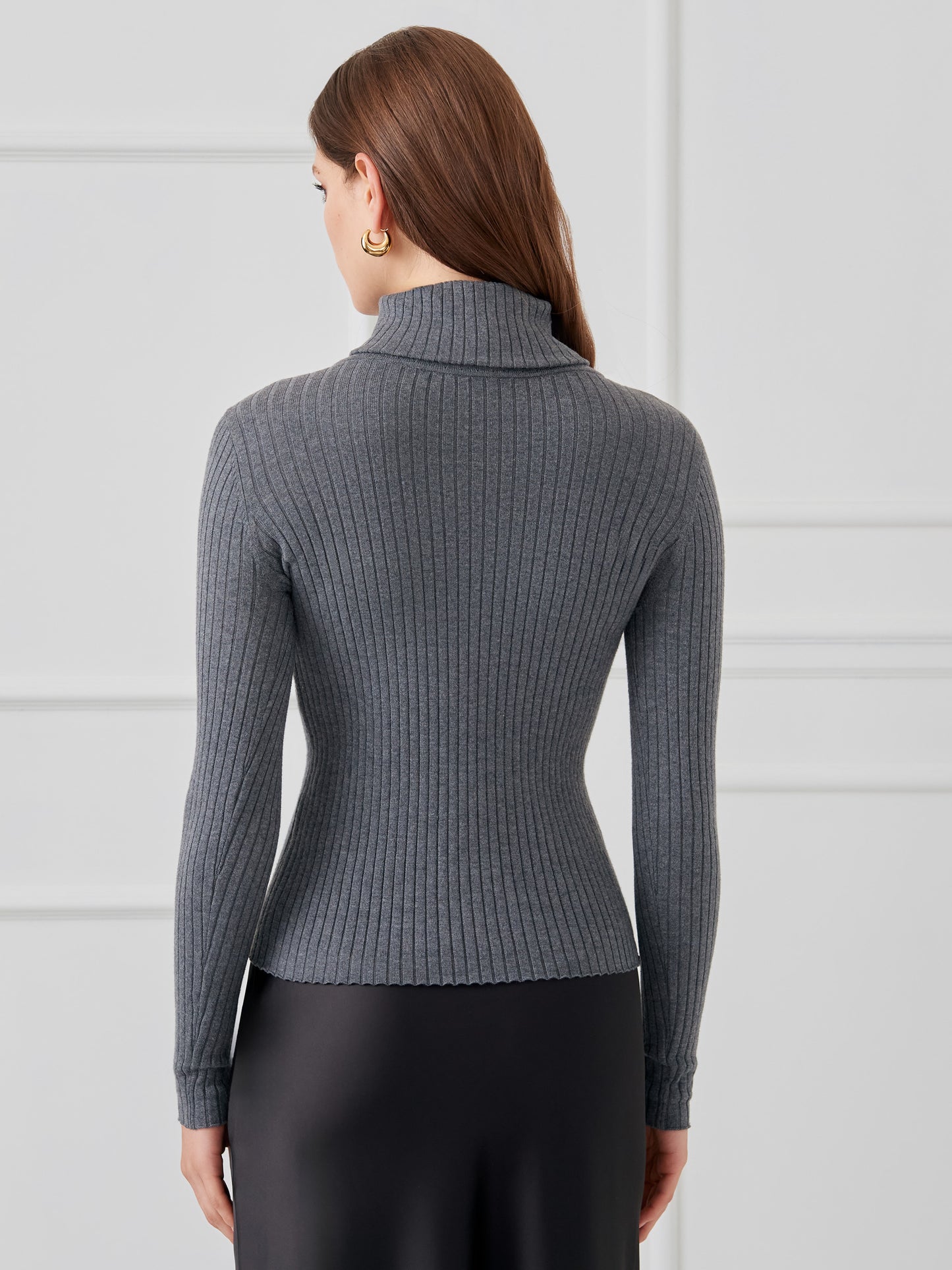 J.McLaughlin Arlette in heather gray made with cotton/modal.