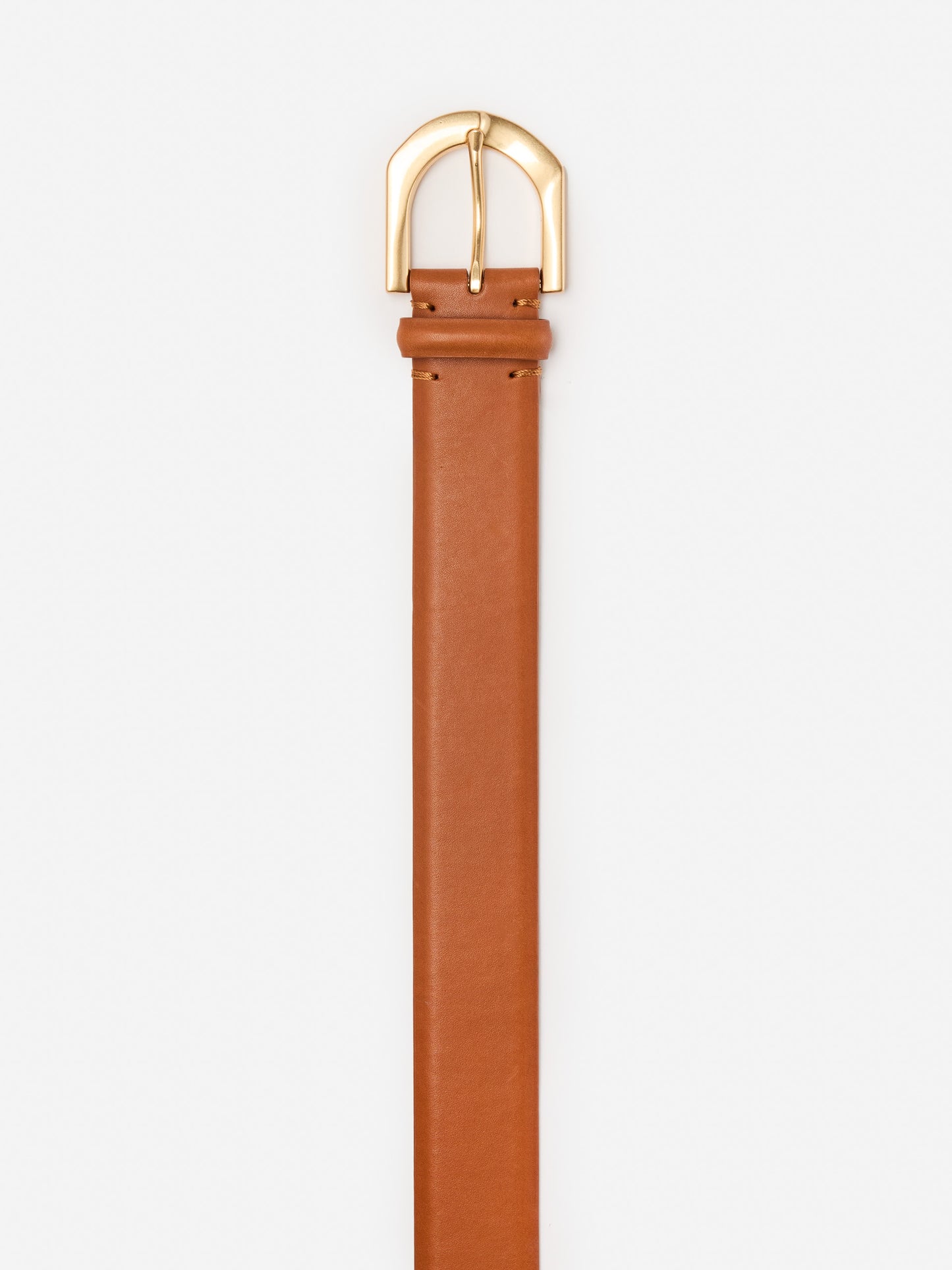 J.McLaughlin Bellport belt in dark vachetta made with leather.