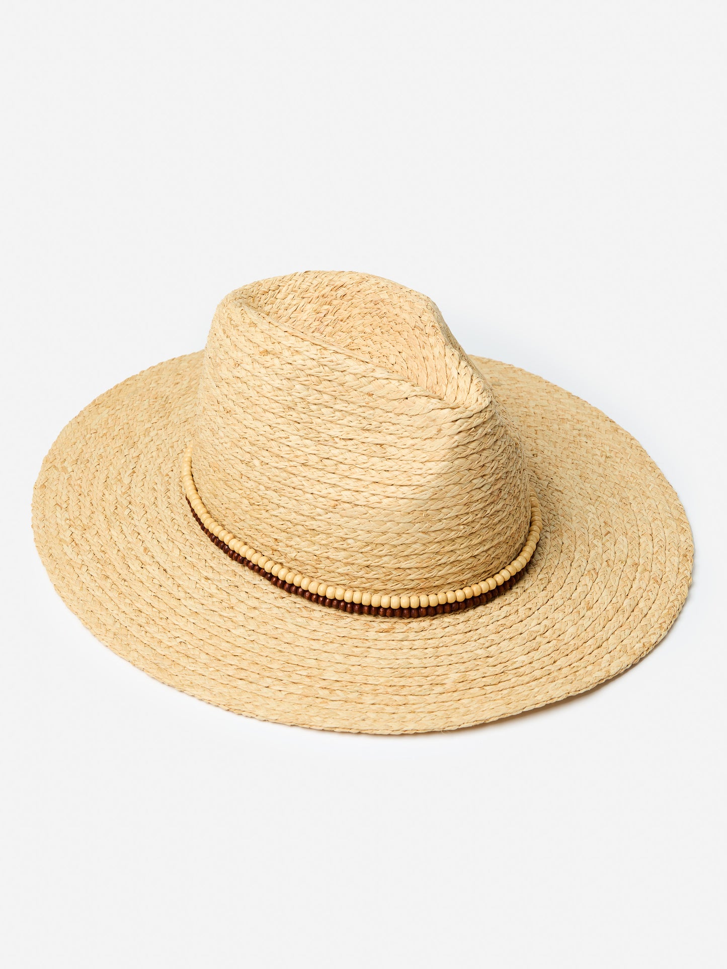 J.McLaughlin Bethany hat in natural made with raffia.
