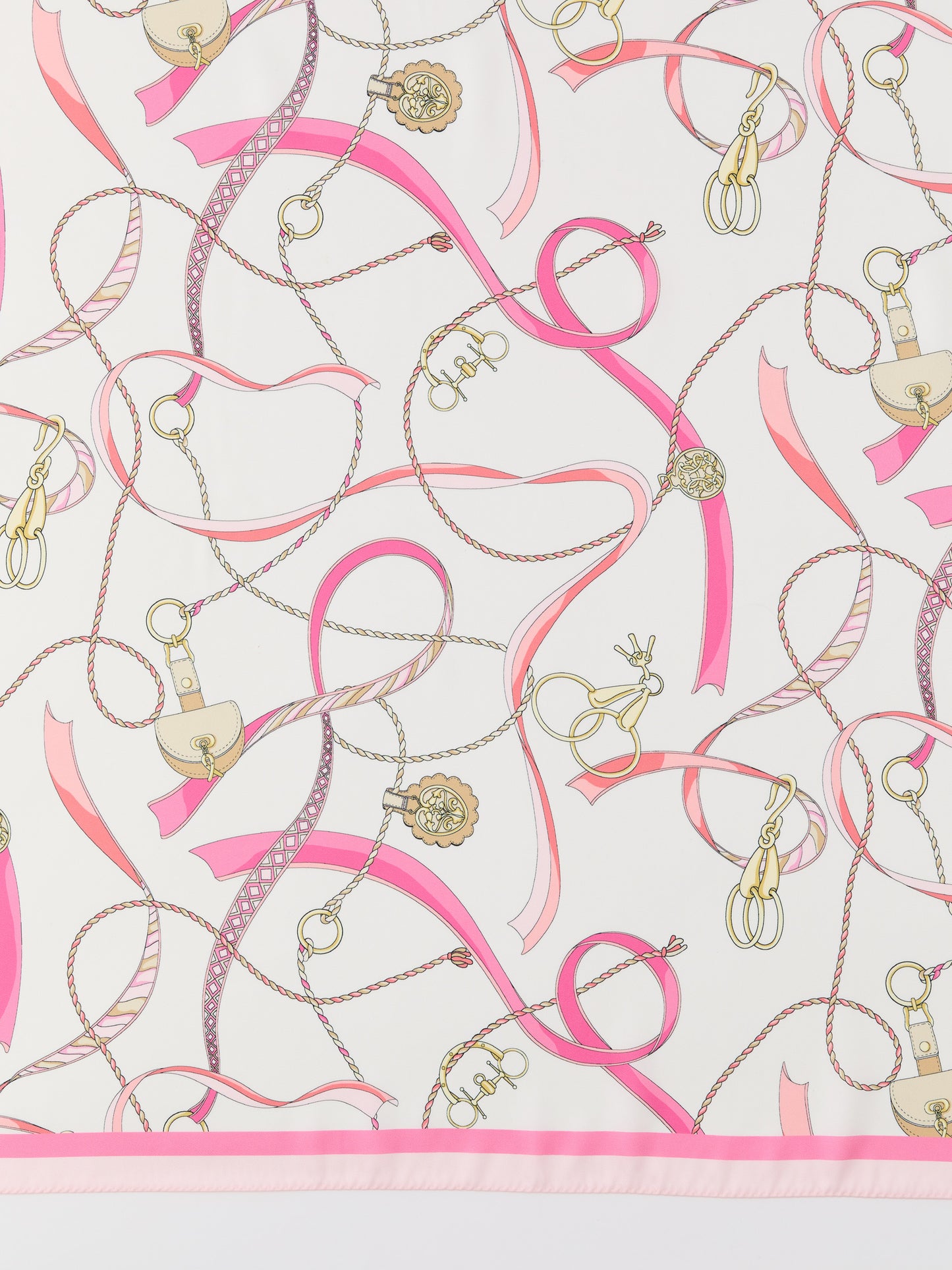 J.mcLaughlin Magic scarf in white/pink made with polyester.