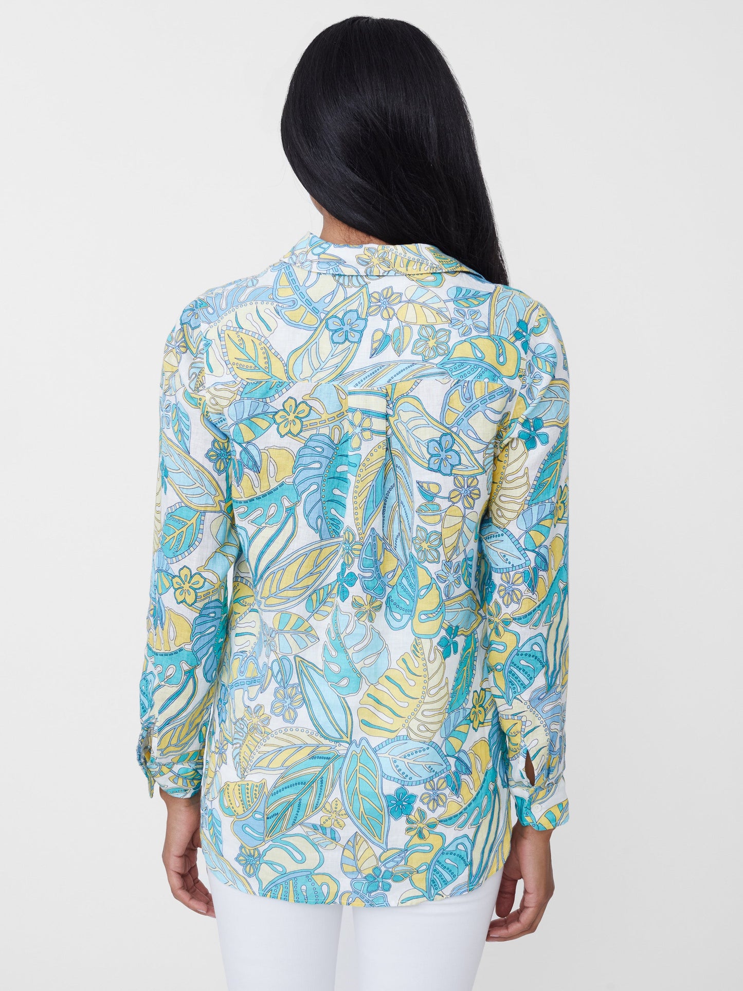 Britt Linen Shirt in Beach Bouquet