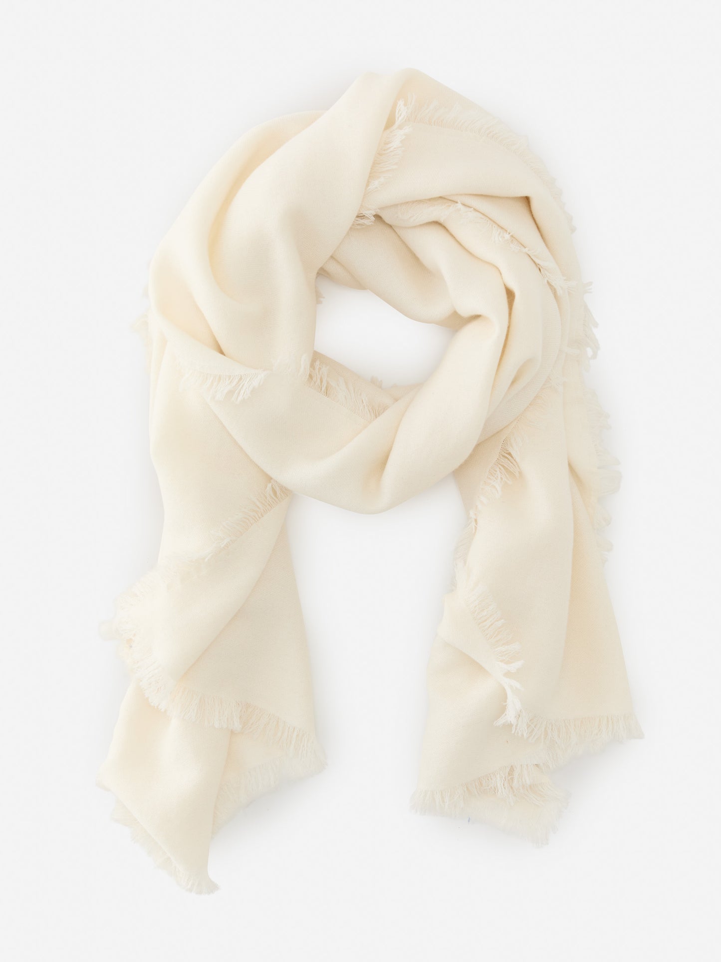 J.McLaughlin Carey scarf in ivory made with cashmere.