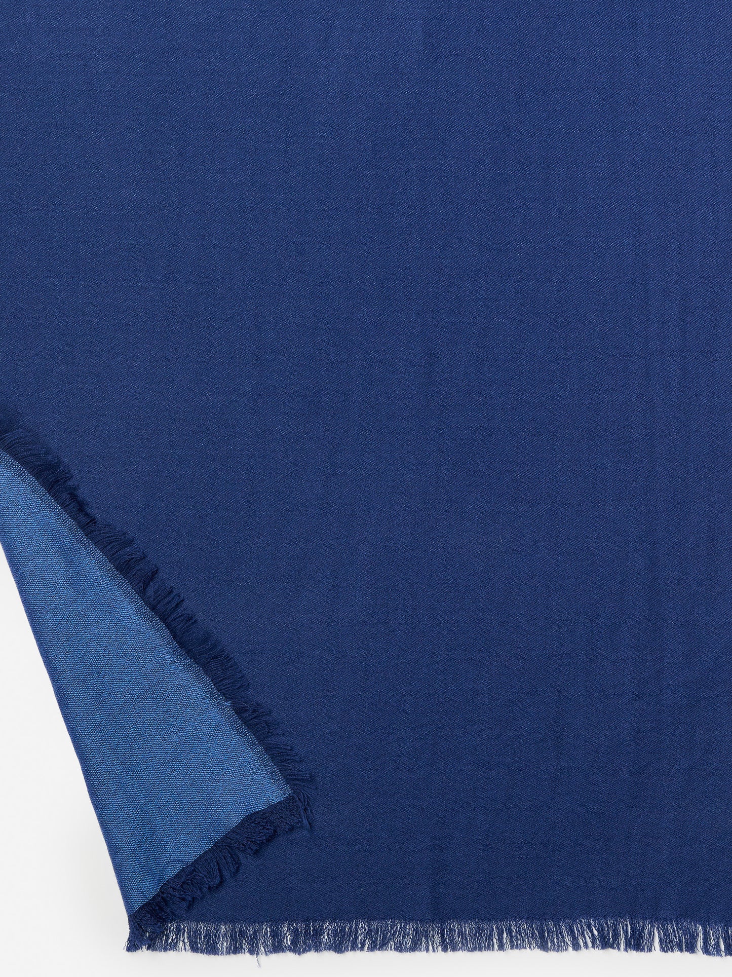 J.McLaughlin Carey scarf in navy/JMC blue made with cashmere.