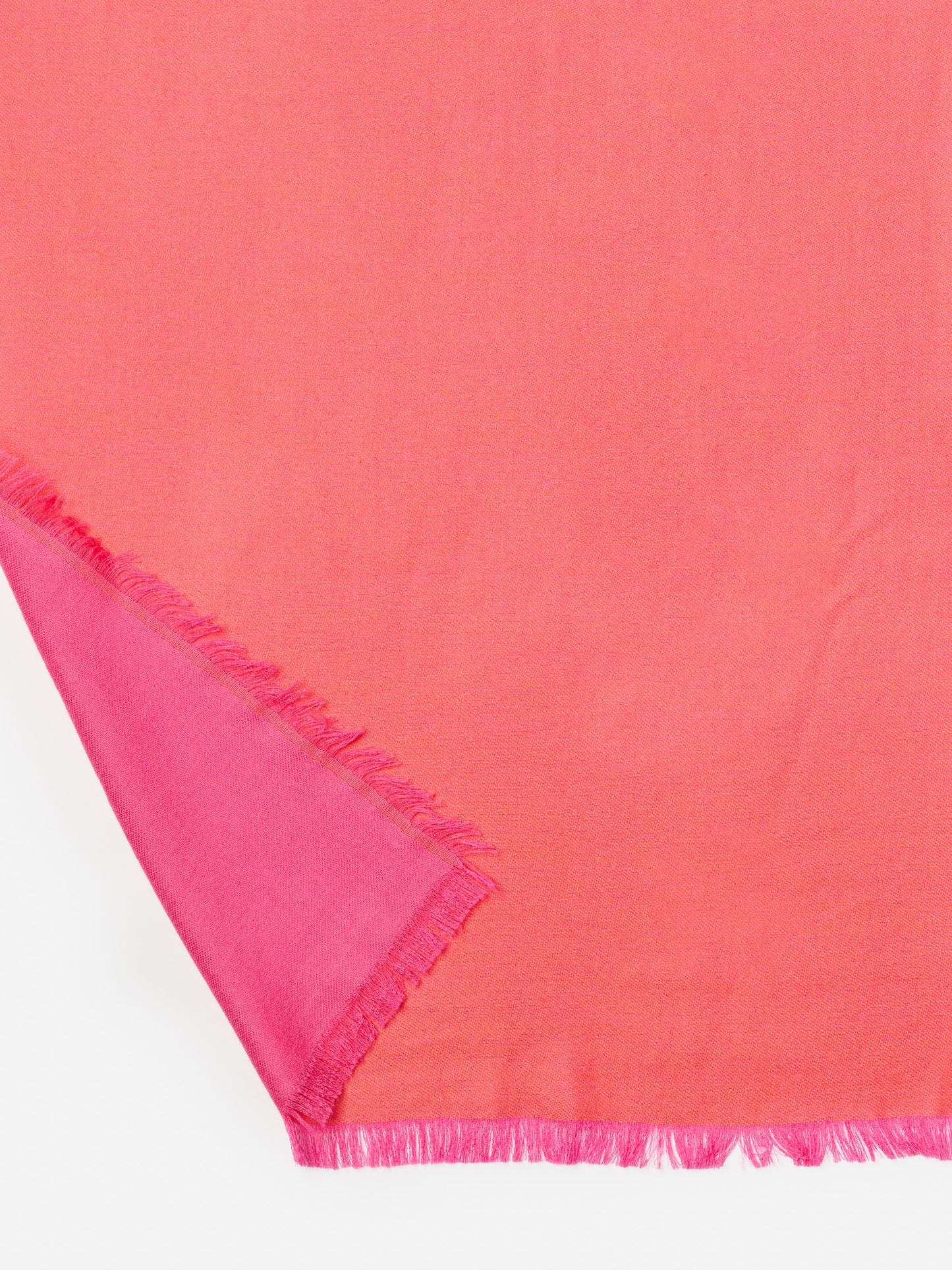 J.McLaughlin Carey scarf in orange/hot pink made with cashmere.