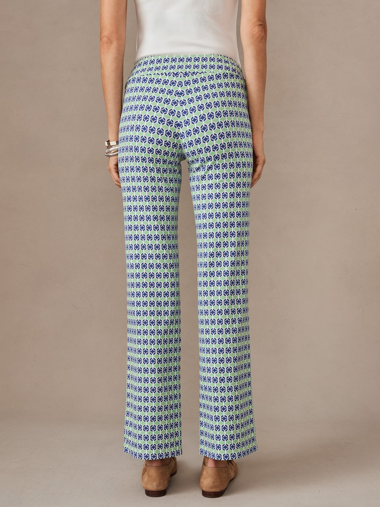 J.McLaughlin Carmel pants in light blue/green made with catalina cloth.