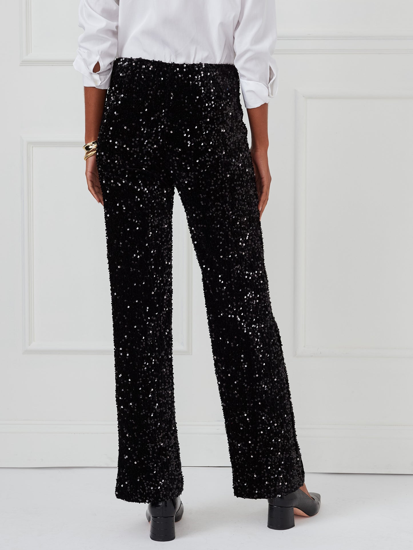J.McLaughlin Carter pants in black made with polyester/spandex.
