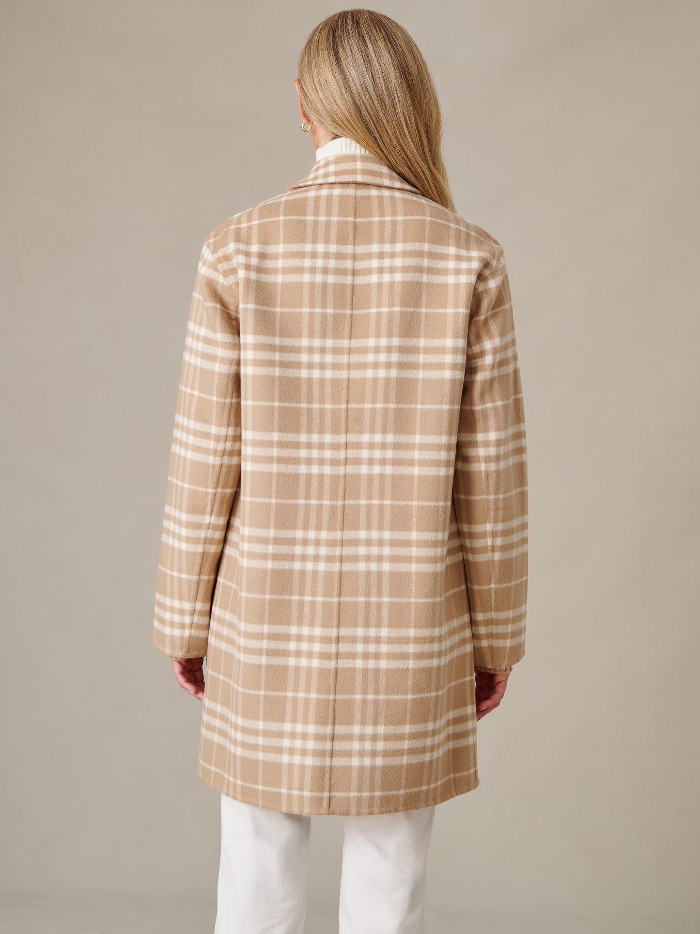 Frade Reversible Coat in Plaid
