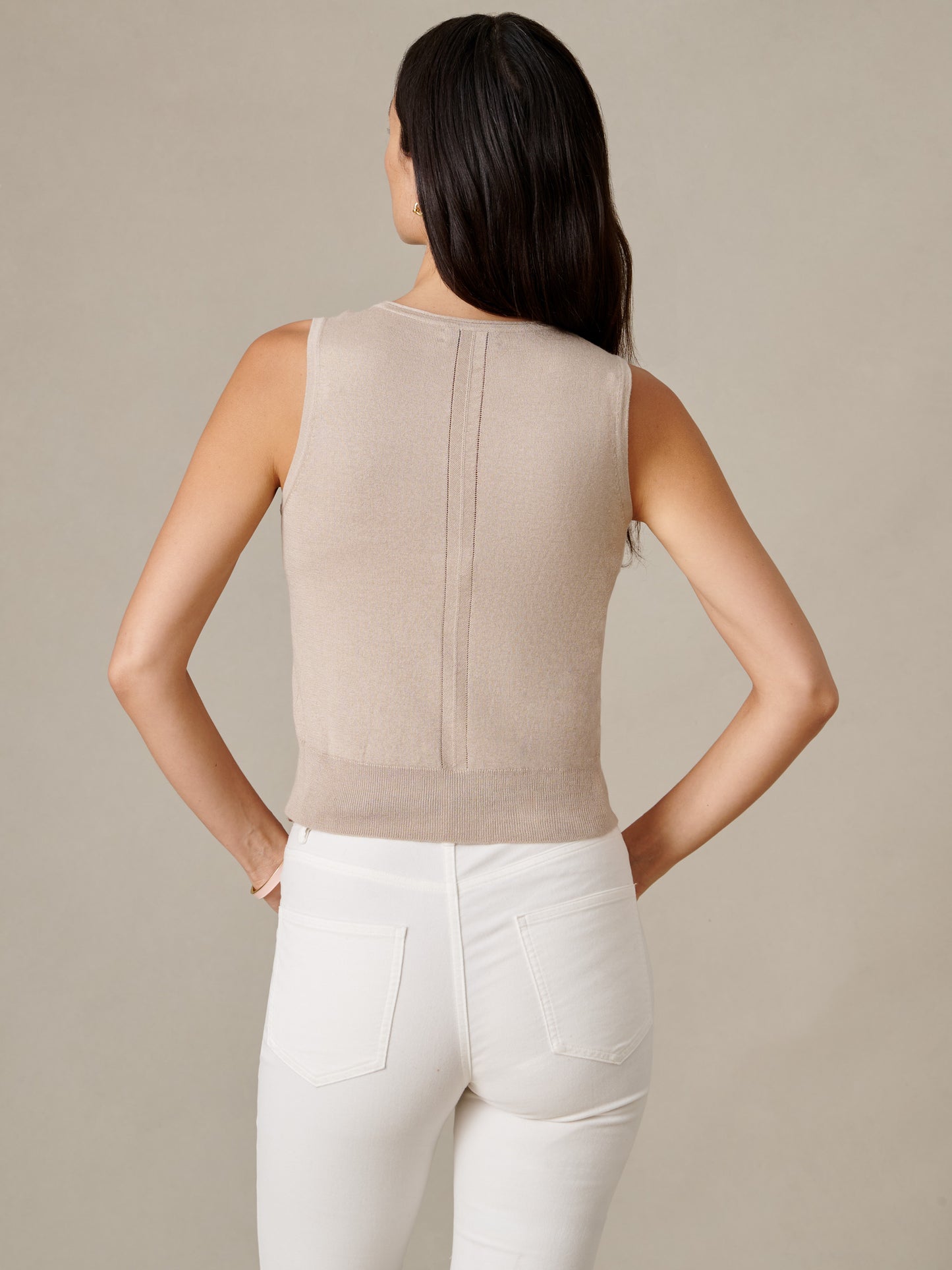 Lucy Silk Blend Sweater Tank