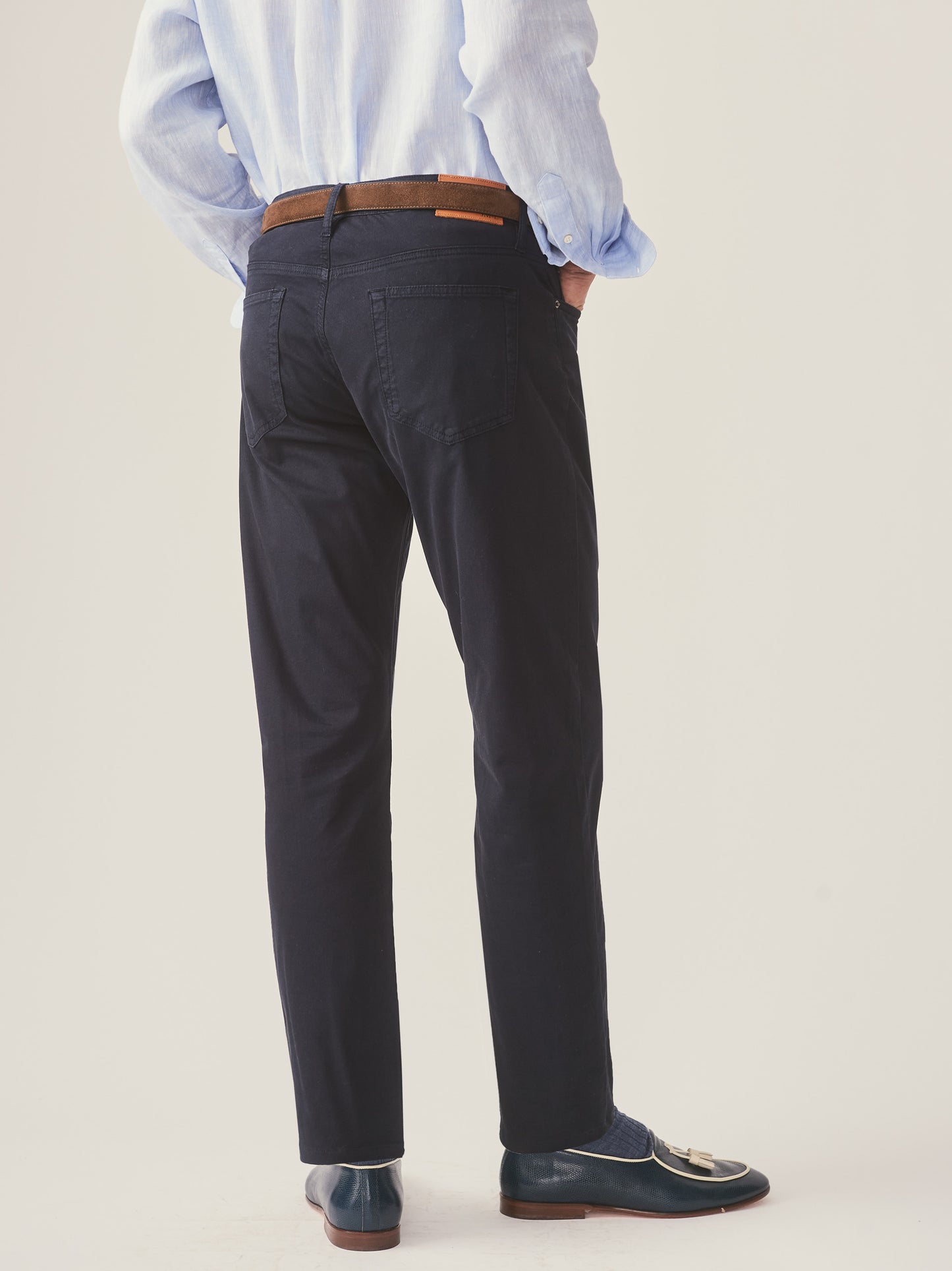 J.McLaughlin Parker pants in navy made with cotton.