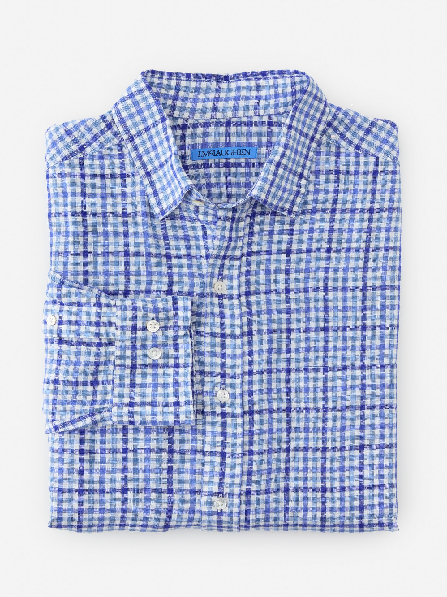 Gramercy Classic Fit Linen Shirt in Gingham