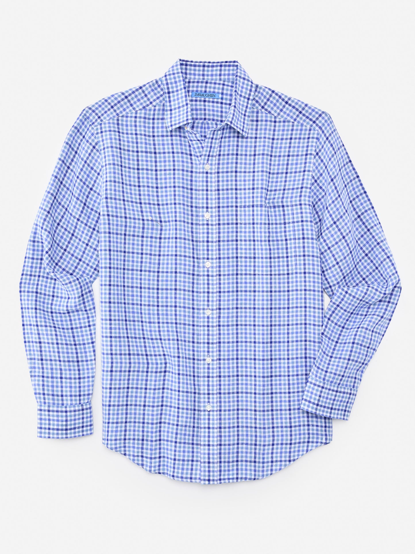 Gramercy Classic Fit Linen Shirt in Gingham