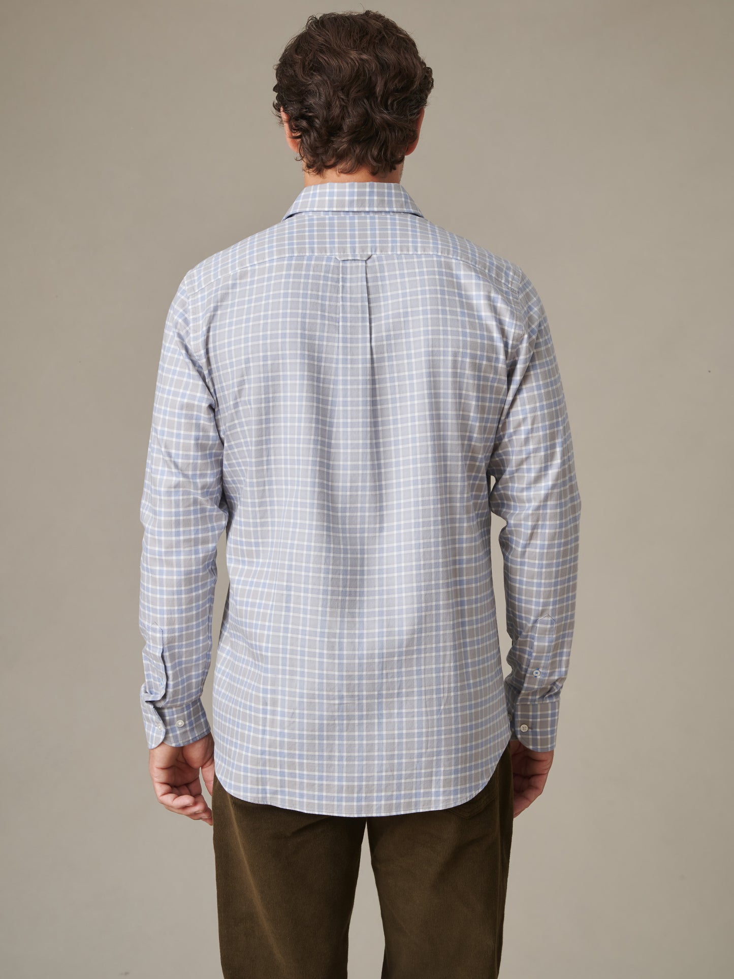 Gramercy Brushed Cotton Shirt in Plaid