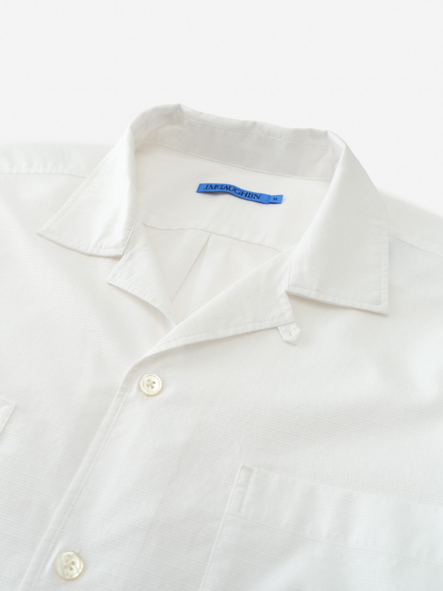 J.McLaughlin Guayabera shirt in white made with cotton.