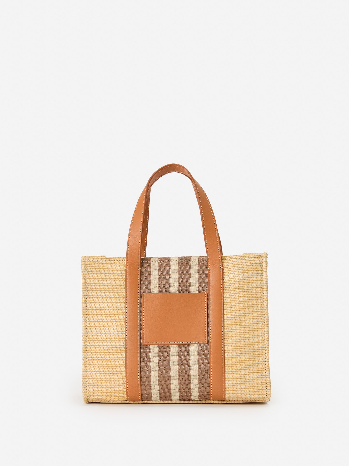 J.McLaughlin Ines tote in natural made with grasscloth.