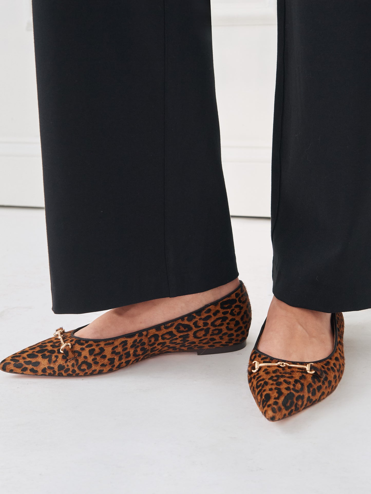 J.McLaughlin Ayelet shoes in brown multi made with pony hair.