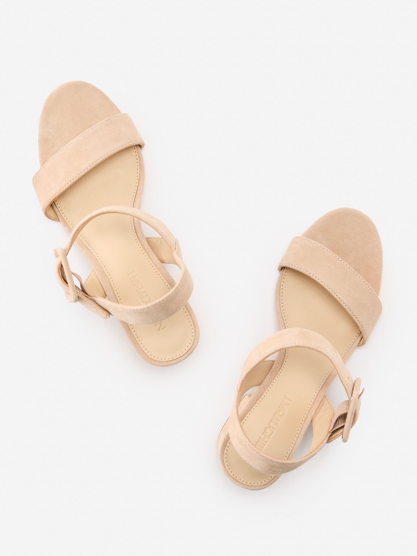 J.McLaughlin Jessamine sandals in ecru made with suede.