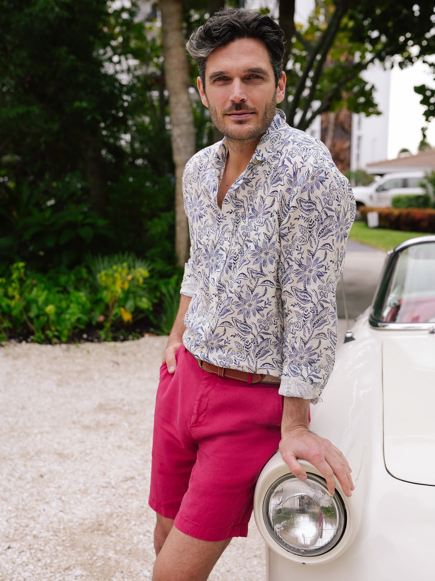 Oliver 9" Shorts in Italian Summer Twill