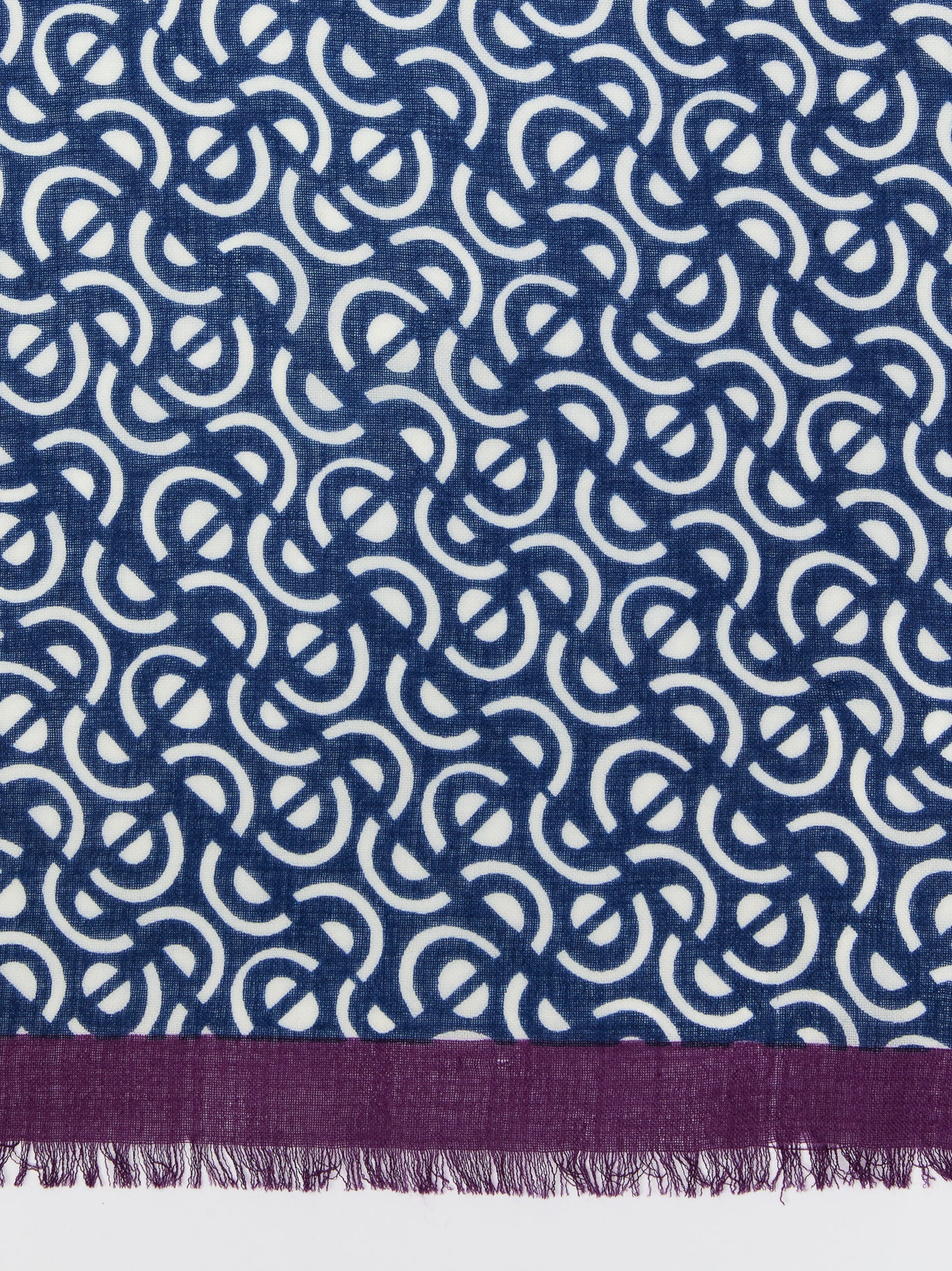 J.McLaughlin La Jolla scarf in purple/navy made with wool.
