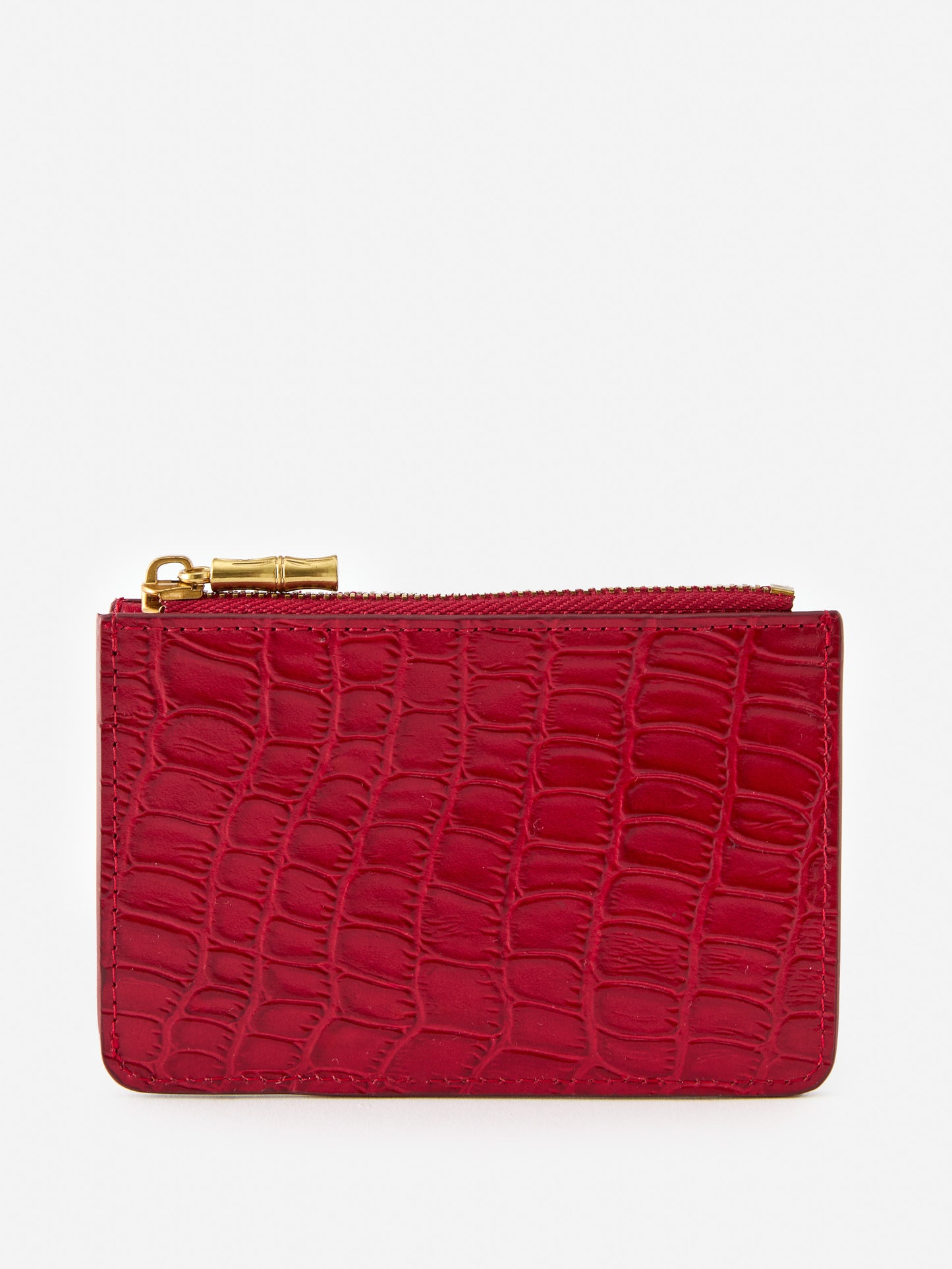 J.mcLaugjlin Libi card case in red made with leather.