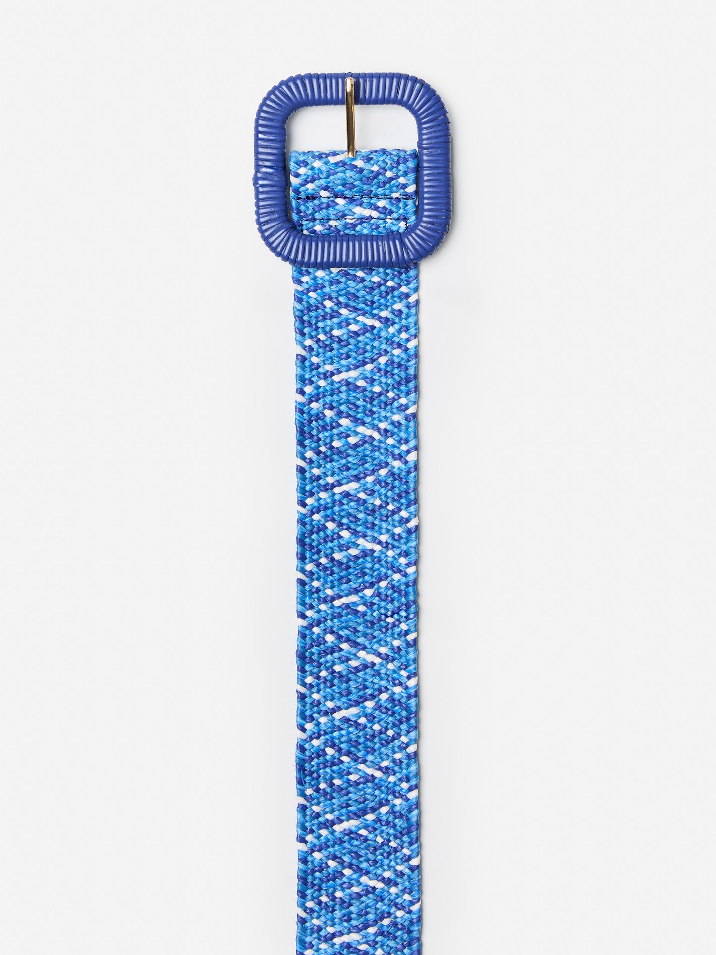 J.McLaughlin Lizzie belt in blue/multi made with polypropylene.