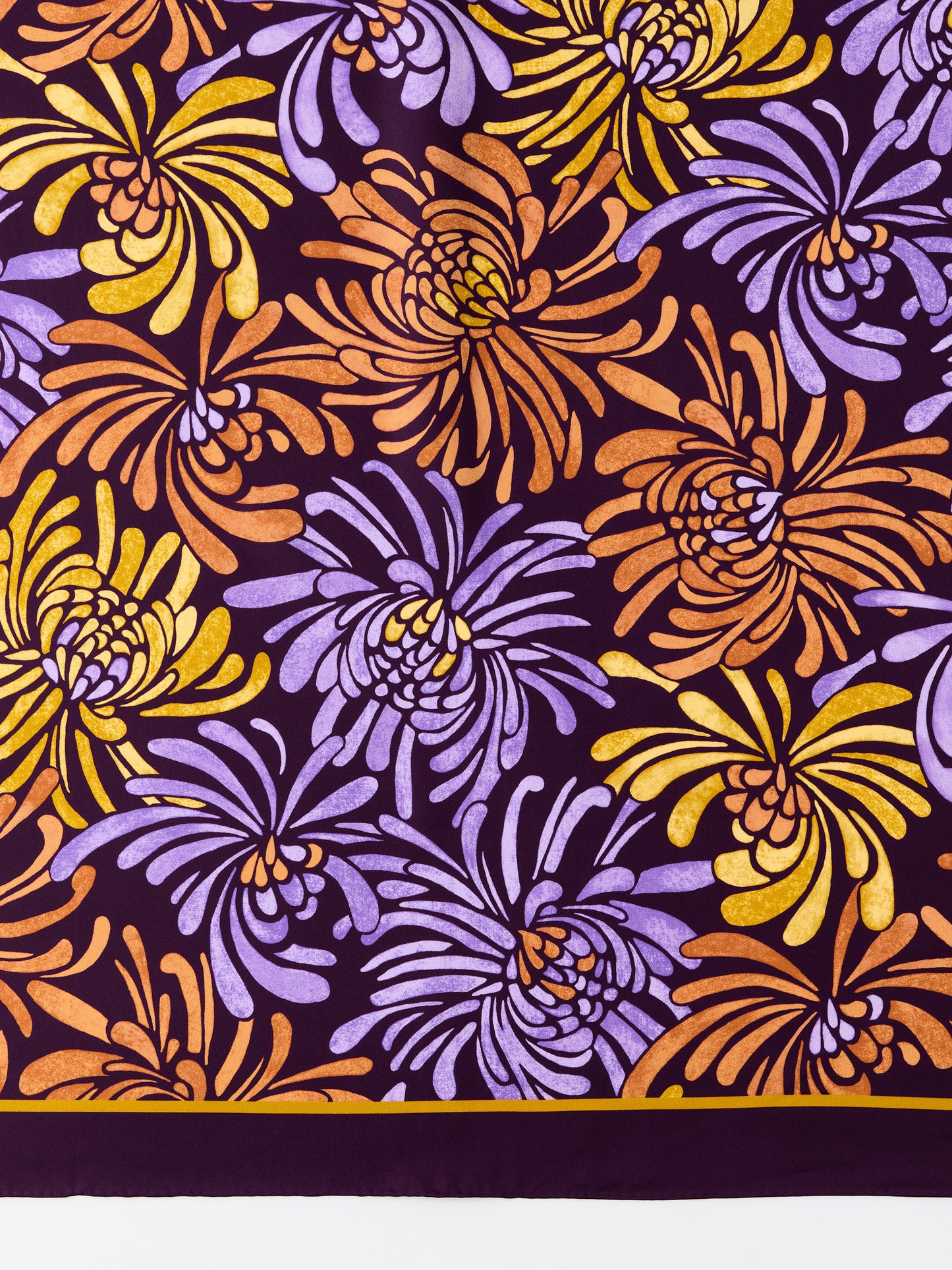 J.McLaughlin Mabel scarf in purple/gold made with silk.