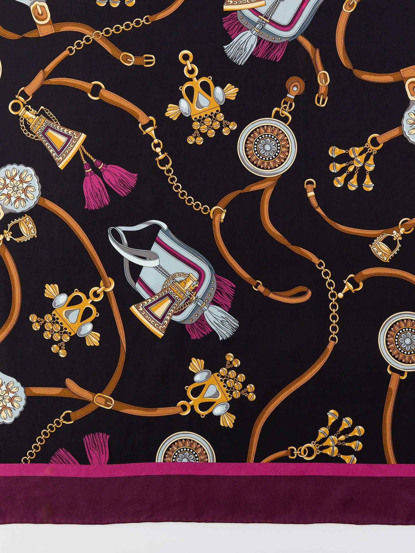 J.mcLaughlin Mabel scarf in black/brown made with silk