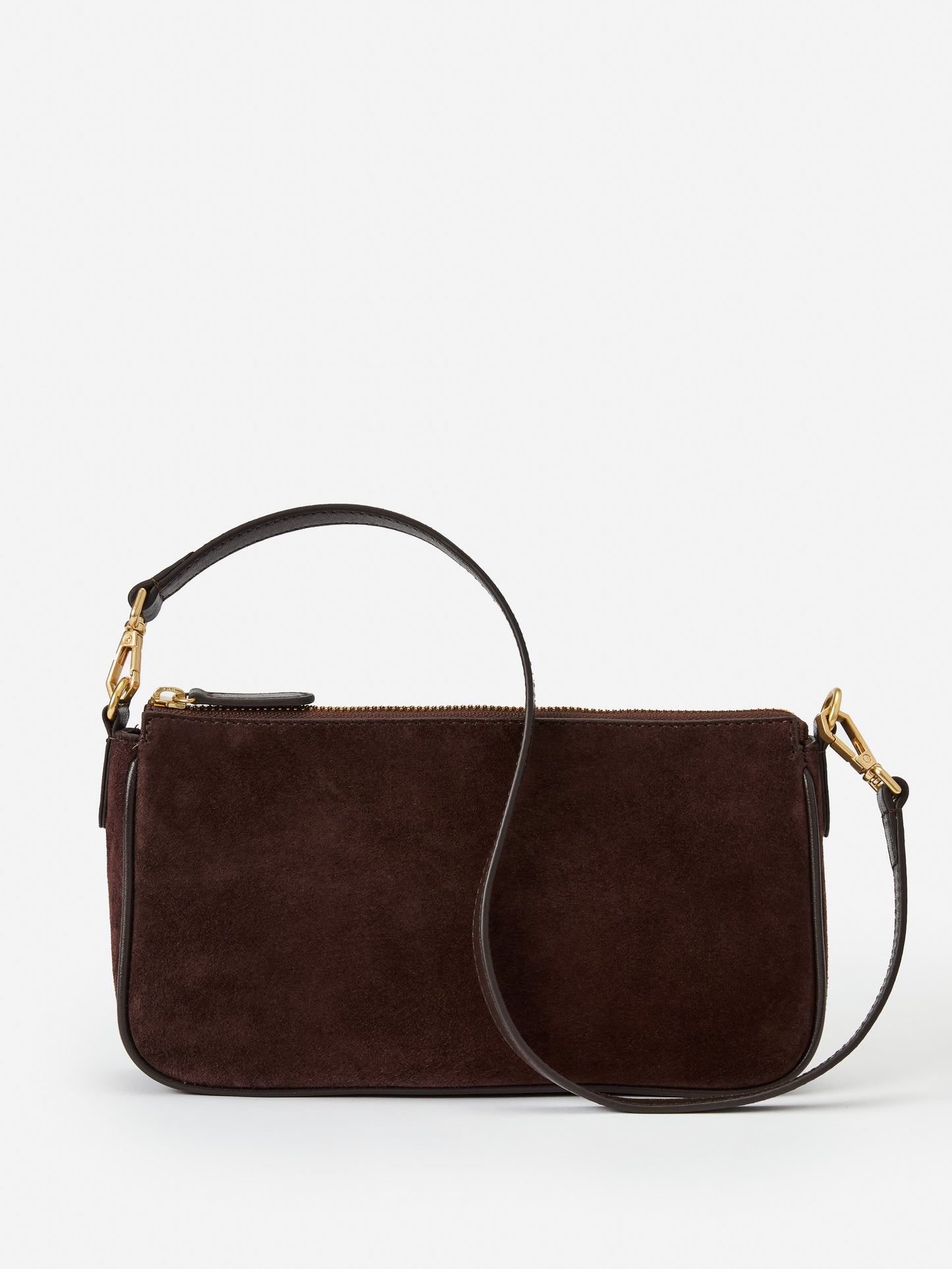 J.McLaughlin Malaika bag in dark brown made with suede.