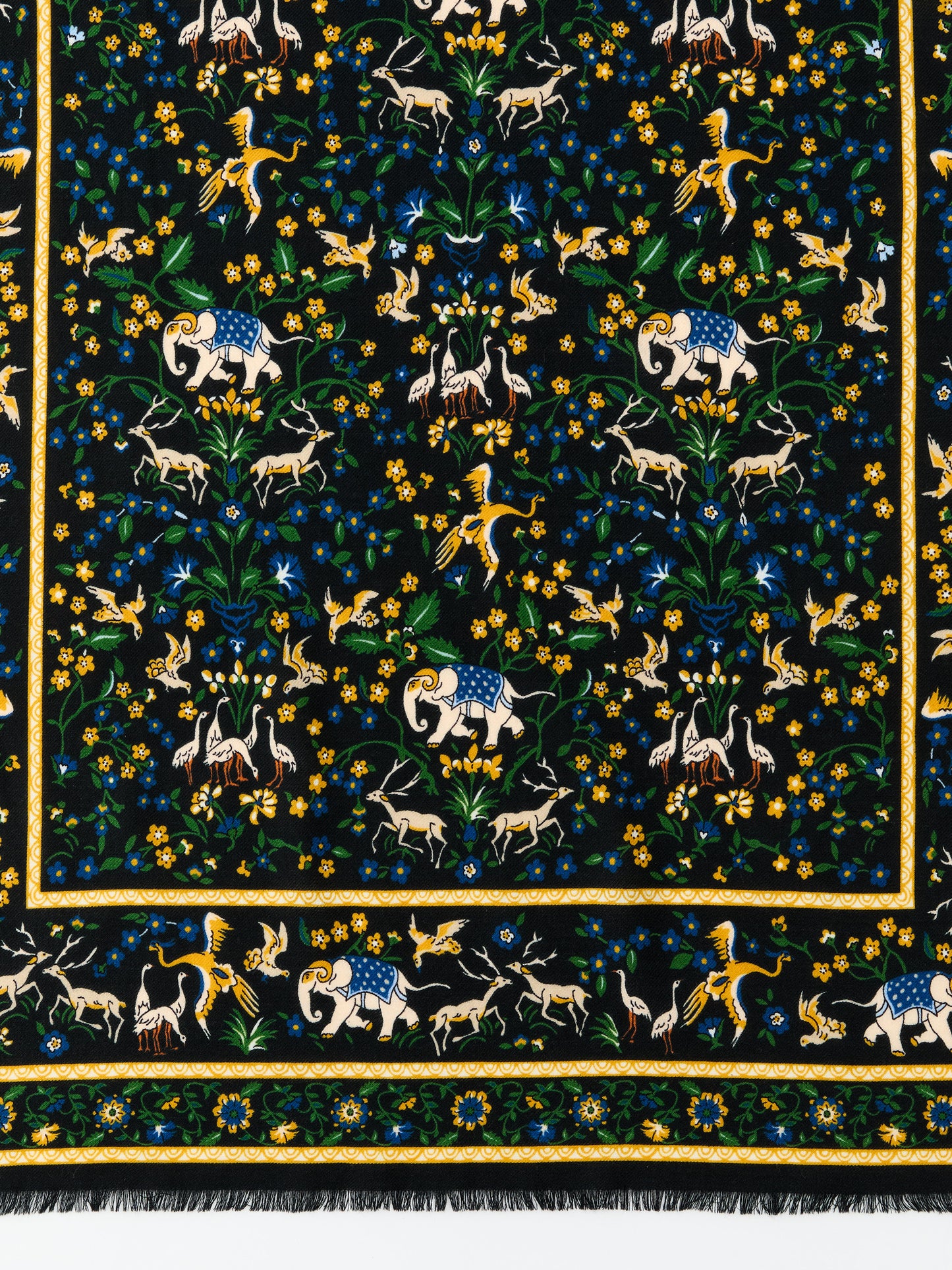 J.McLaughlin men's scarf in black multi made with wool.