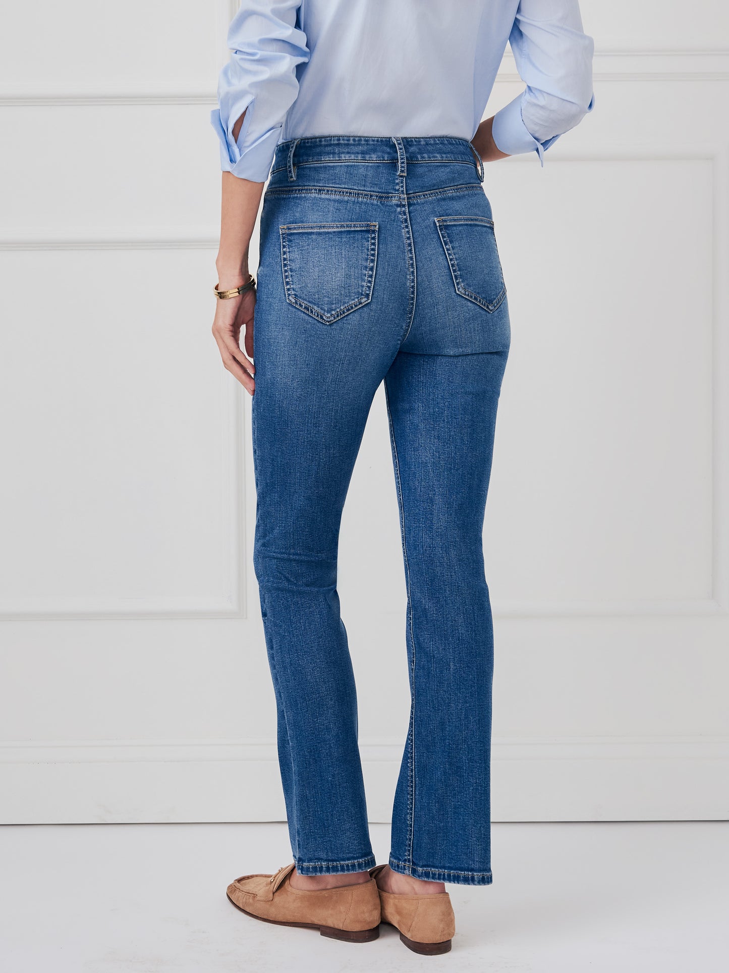 J.McLaughlin Milburn jeans in dark denim made with cotton.