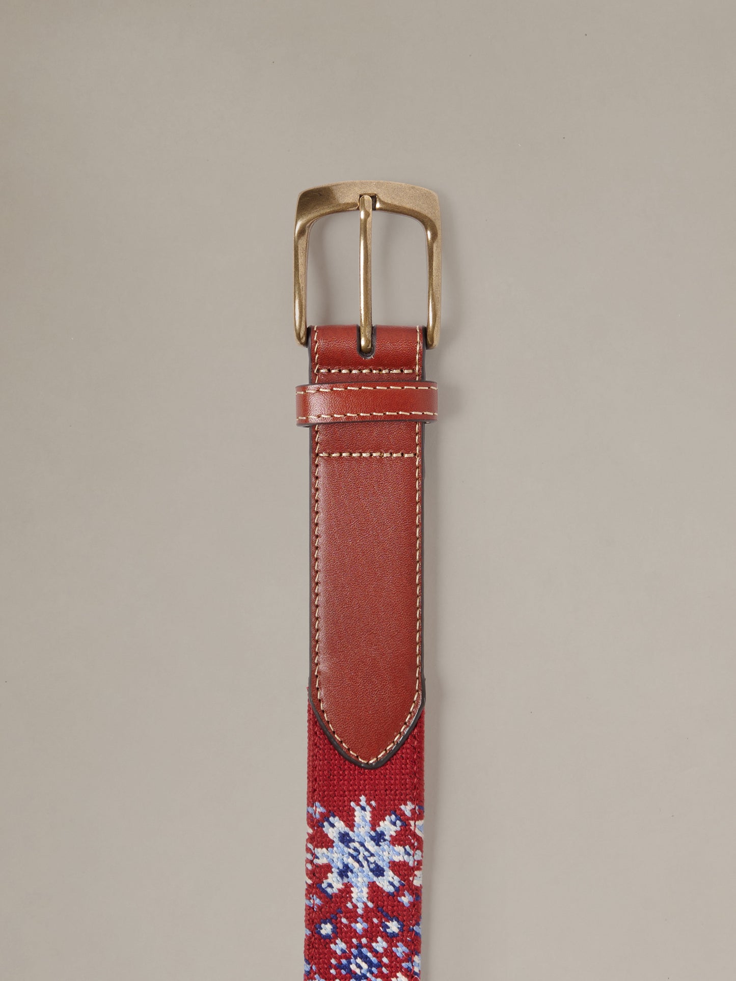 Needlepoint Belt in Patriot Mosaic