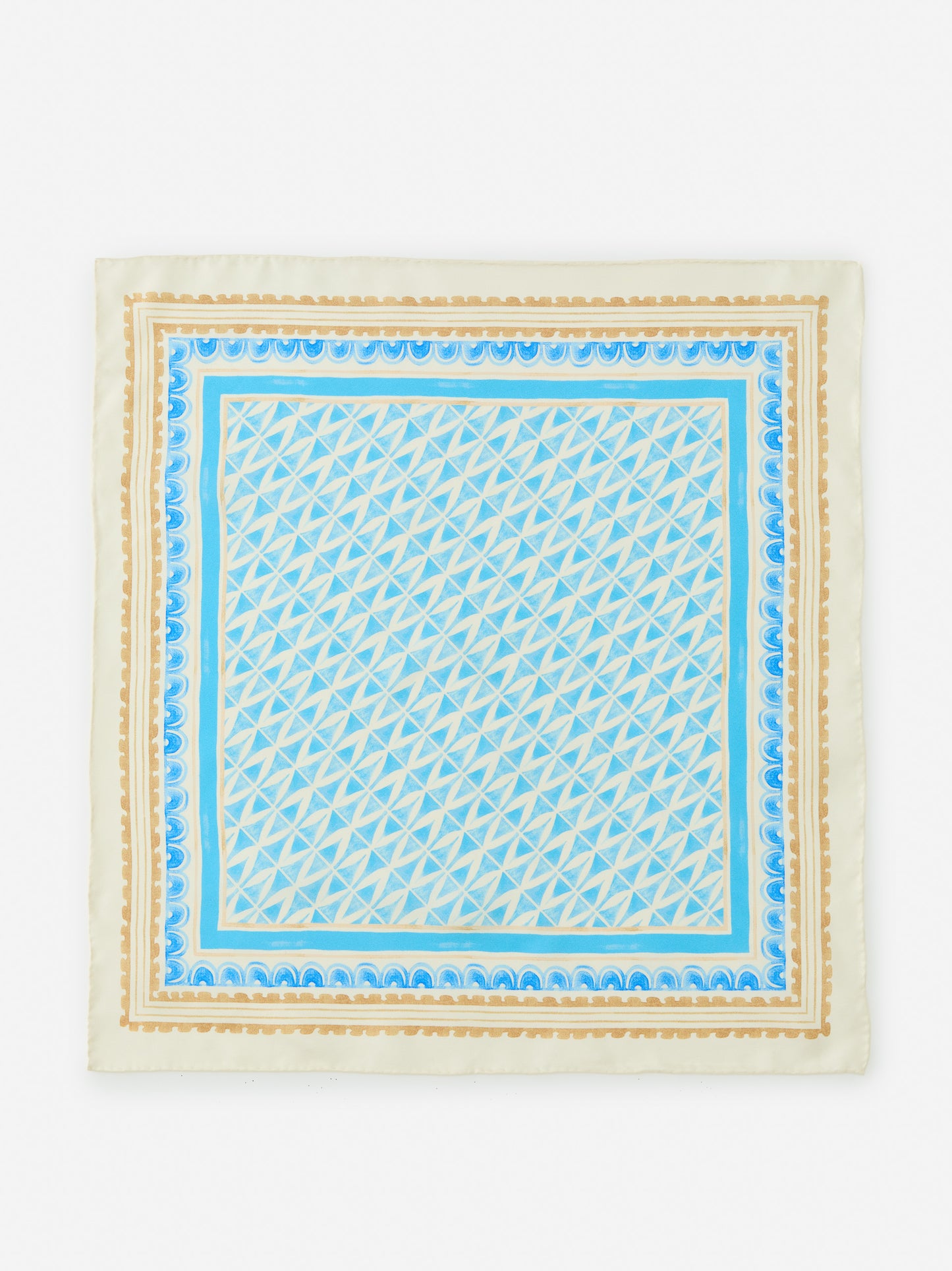 J.McLaughlin Nikka scarf in aqua/multi made with silk.