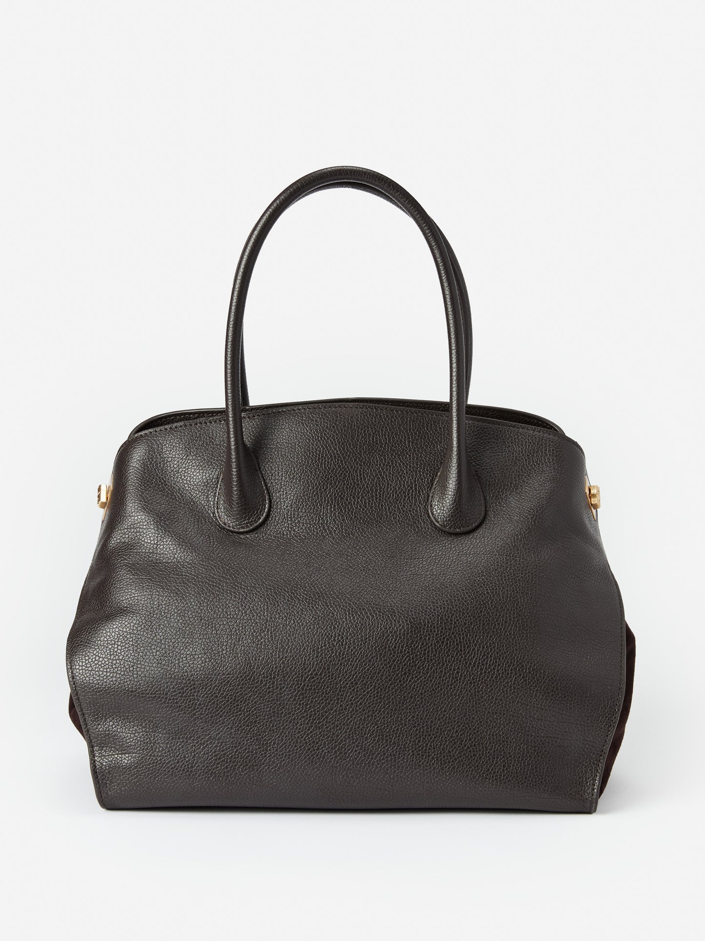 J.McLaughlin Nonie handbag in dark brown made with leather.