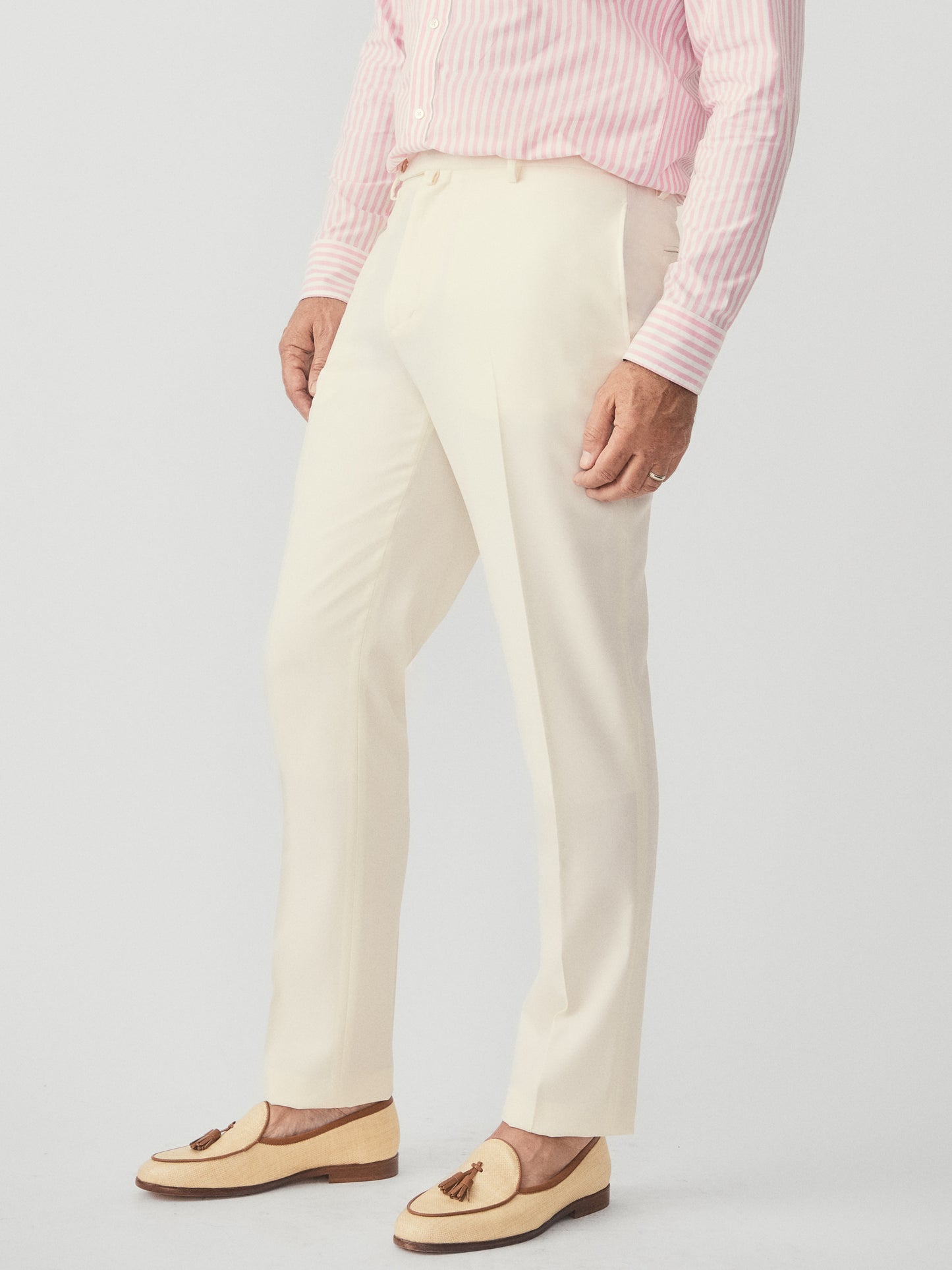 J.McLaughlin Oxford pants in off white made with wool.