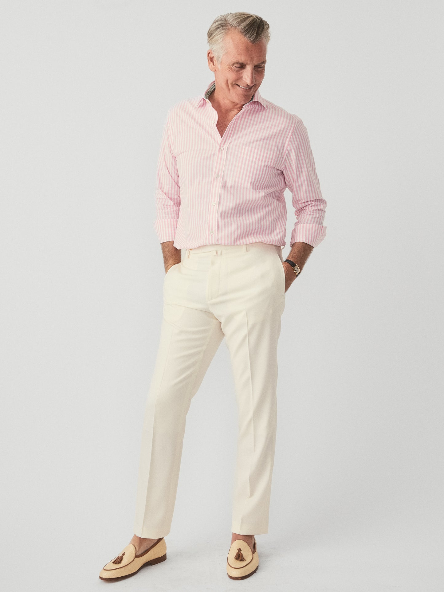 J.McLaughlin Oxford pants in off white made with wool.