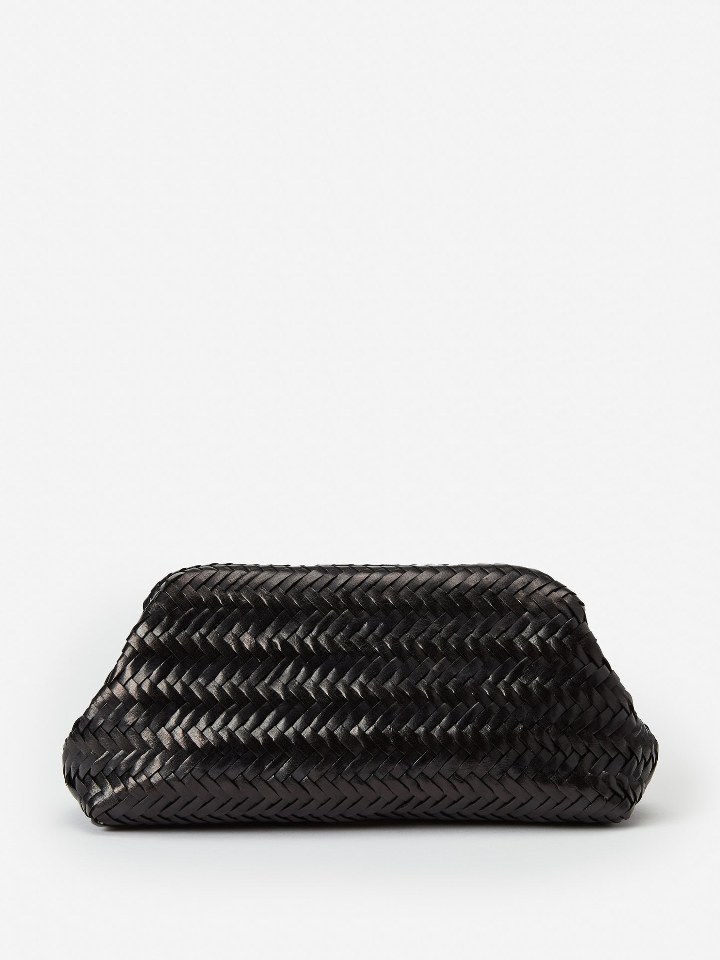 J.McLaughlin Palmer clutch in black made with leather.