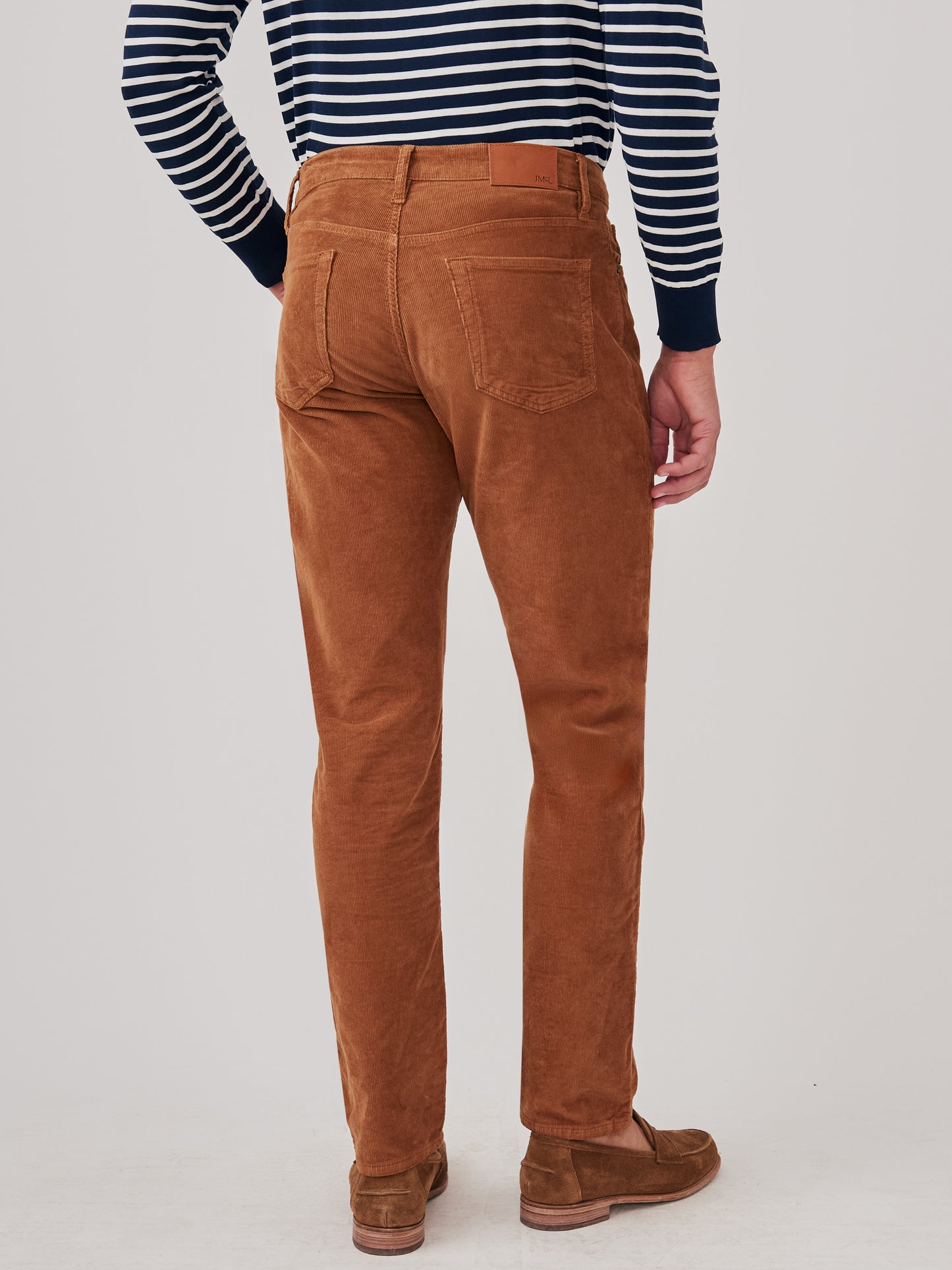 J.McLaughlin Parker pants in tobacco made with cotton corduroy.