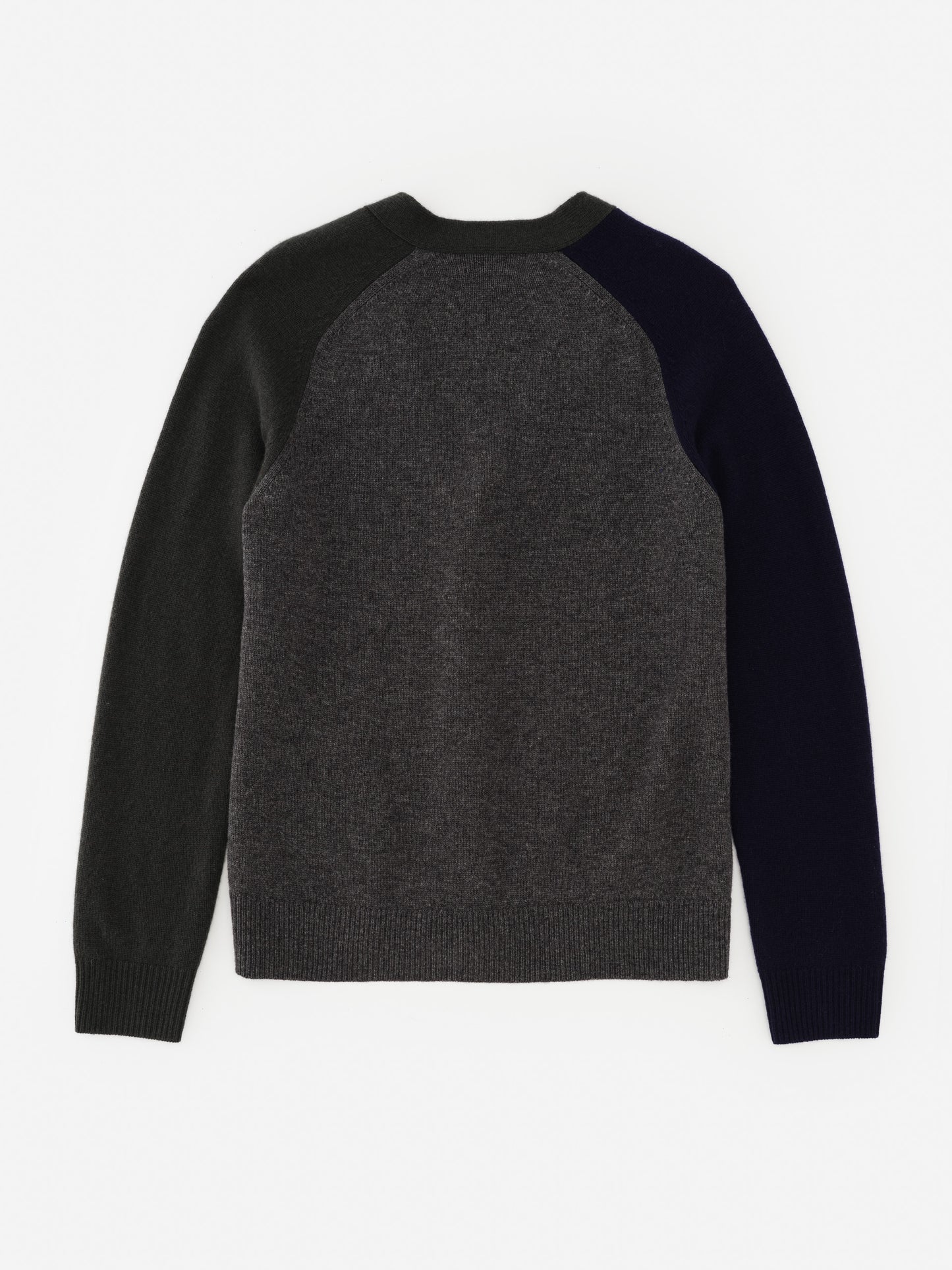 J.McLaughlin Pennant Cardigan in navy/multi made with wool and cashmere.