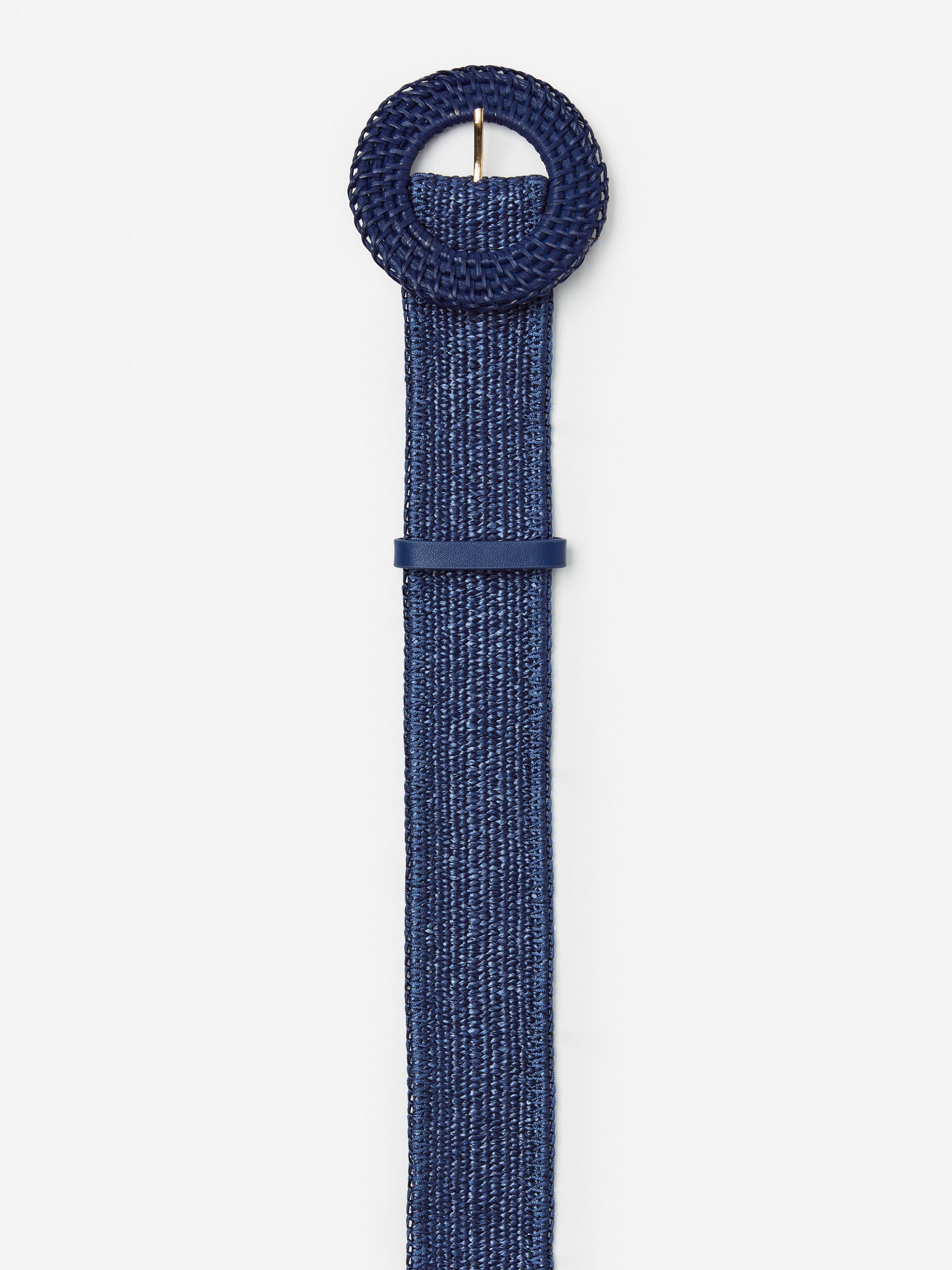 J.McLaughlin Popie belt in navy made with grasscloth.