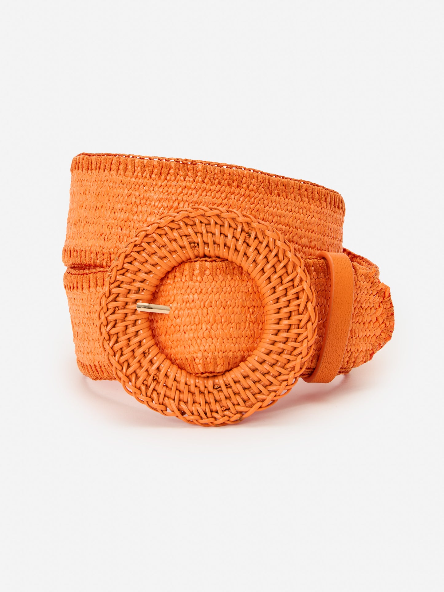 J.McLaughlin Popie belt in orange made with grasscloth.
