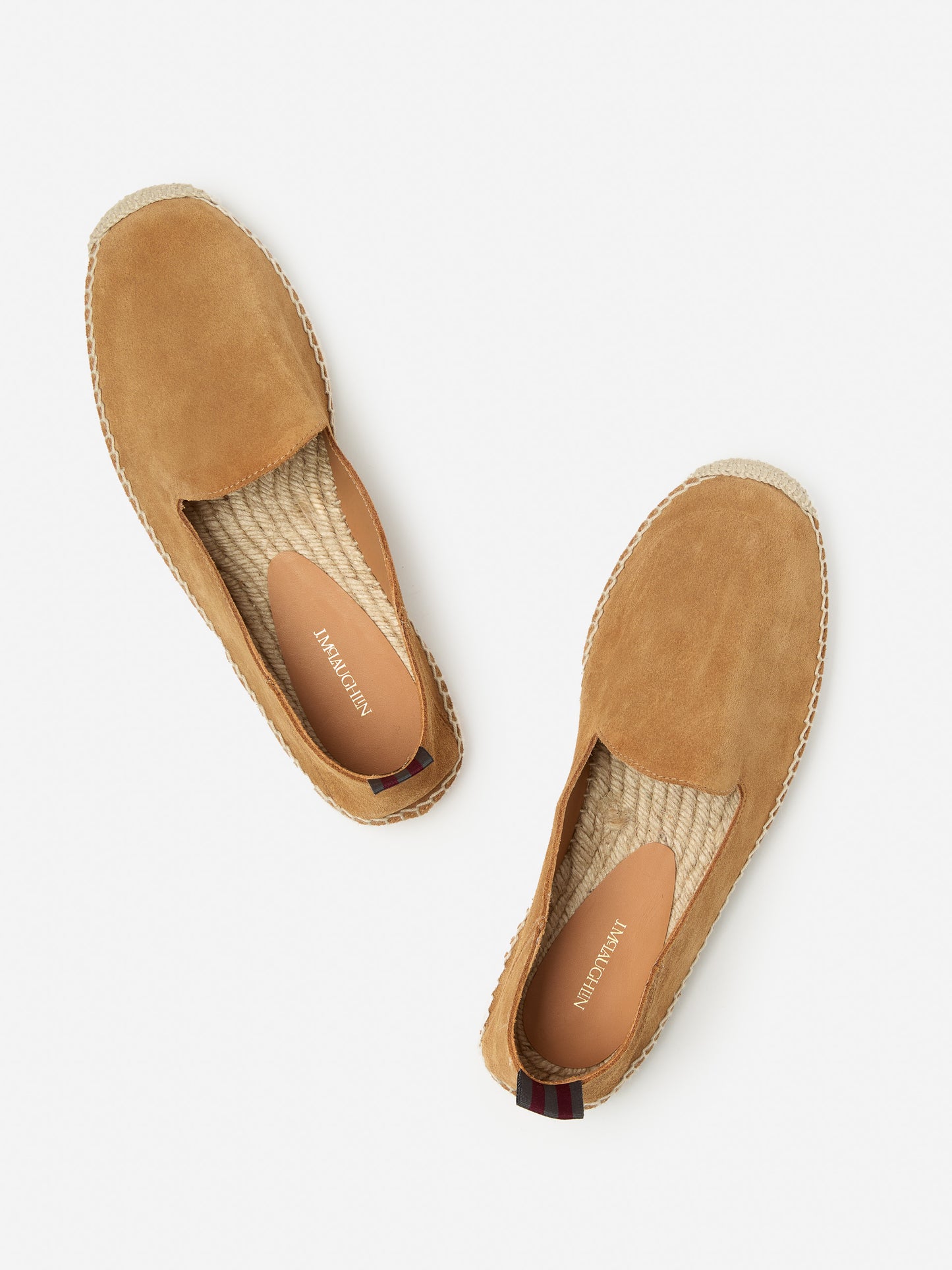 J.McLaughlin Rafe espadrilles in caramel made with suede.