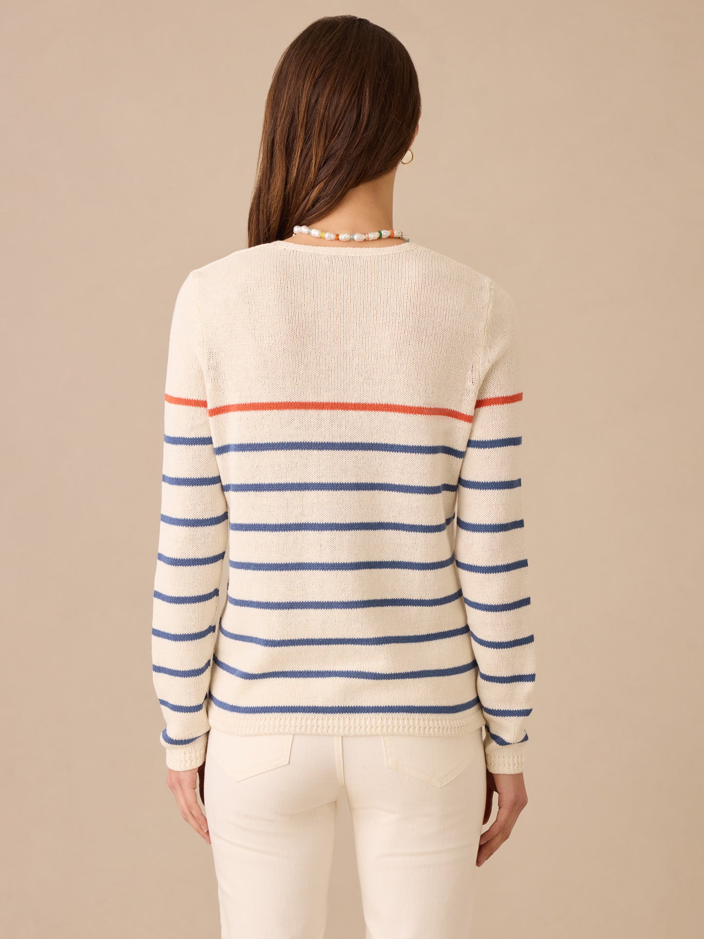 Ramona Linen Blend Sweater in Stripe