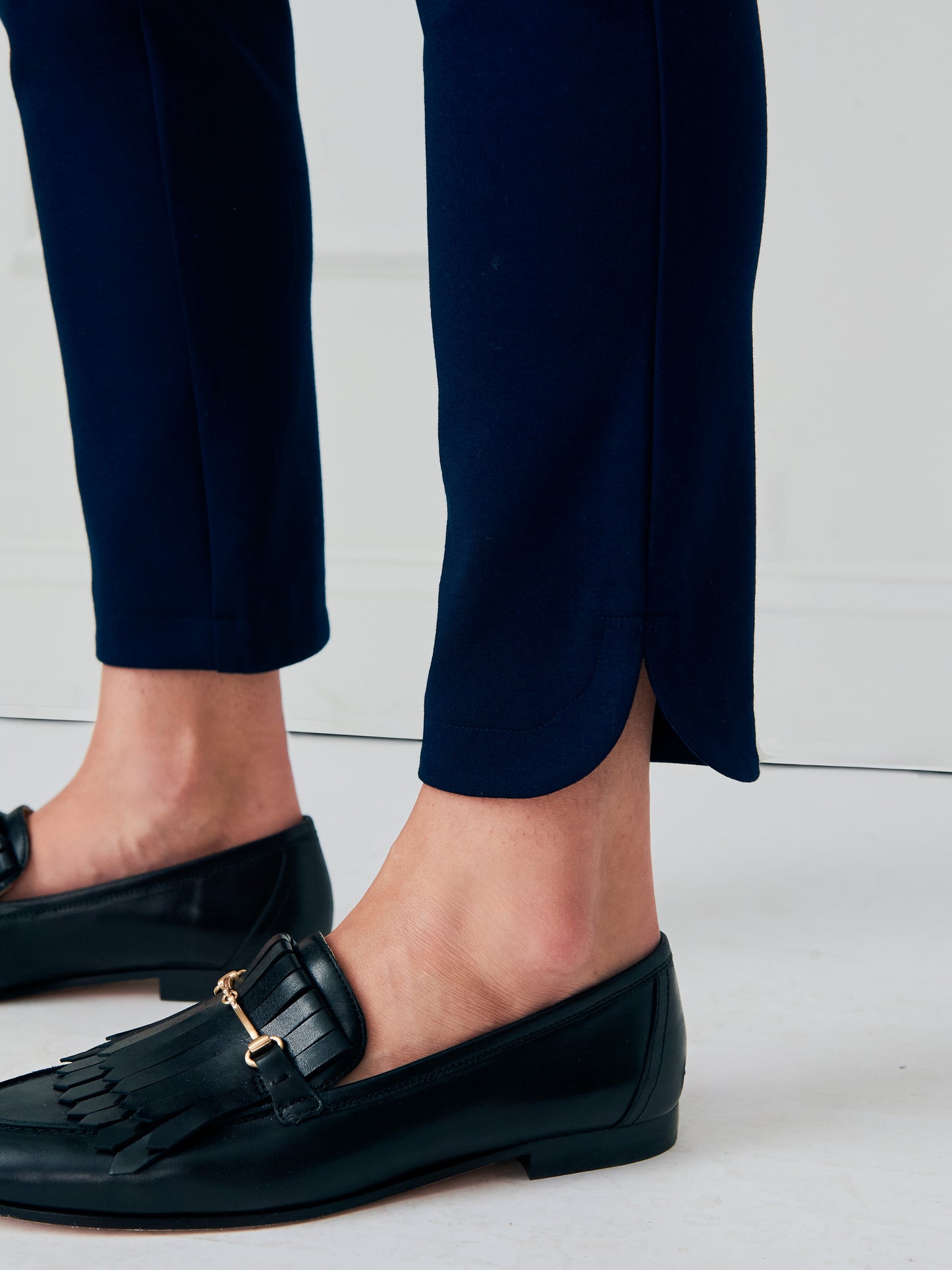 J.McLaughlin Arlie loafers in black made with leather.