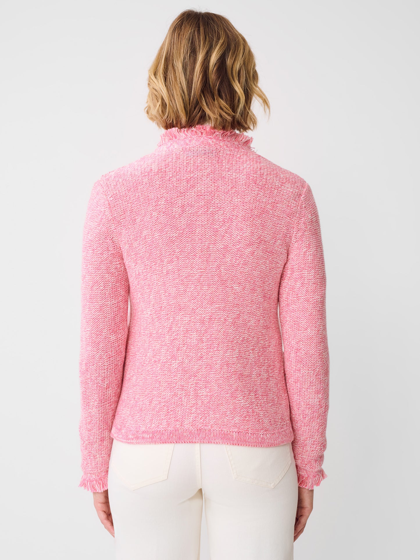 J.McLaughlin Simone Sweater in Pink made with cotton.